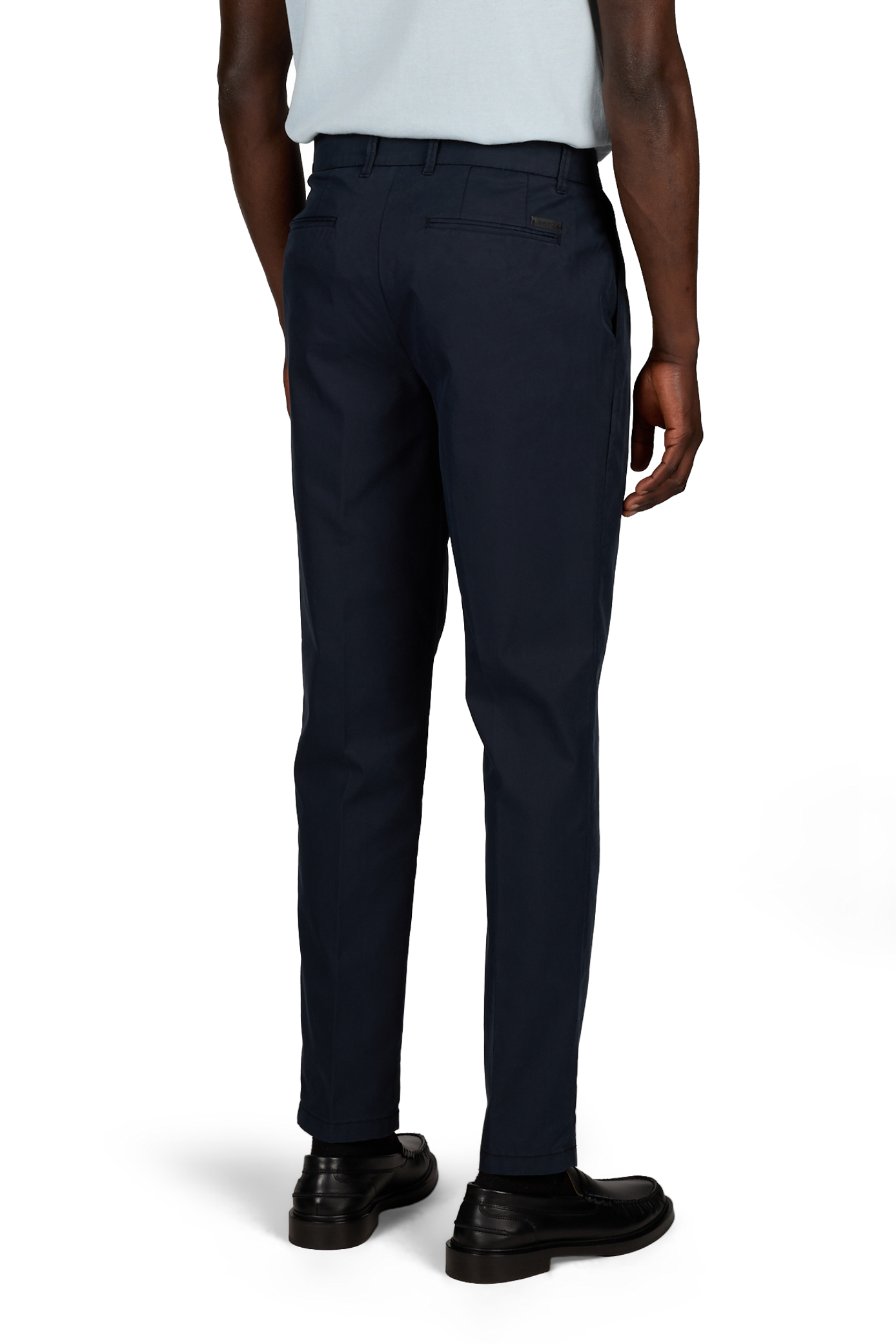Gerade geschnittene Hose aus Baumwollmischung PIERRE CARDIN Blau