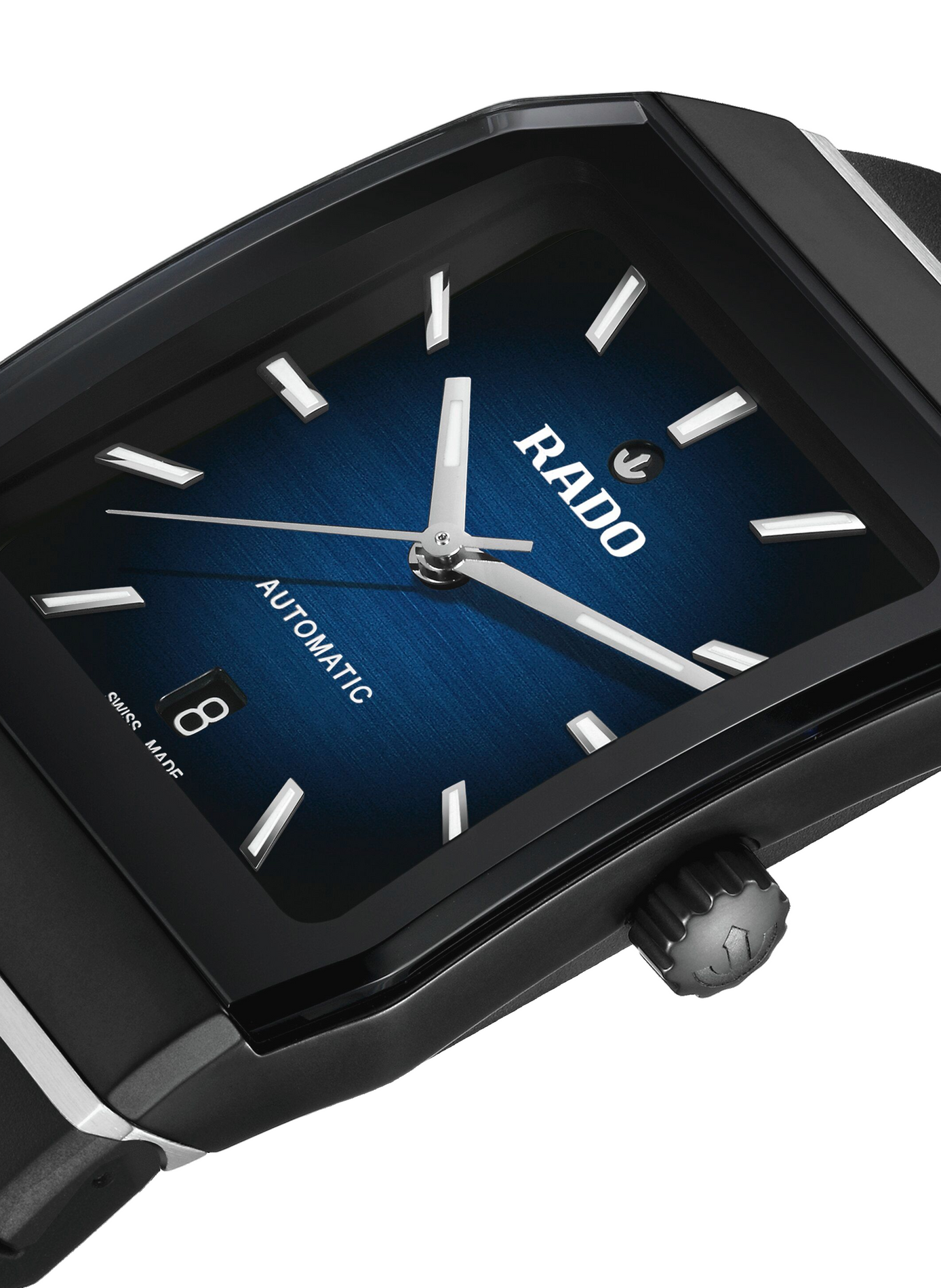 Montre automatique Anatom en caoutchouc RADO Bleu