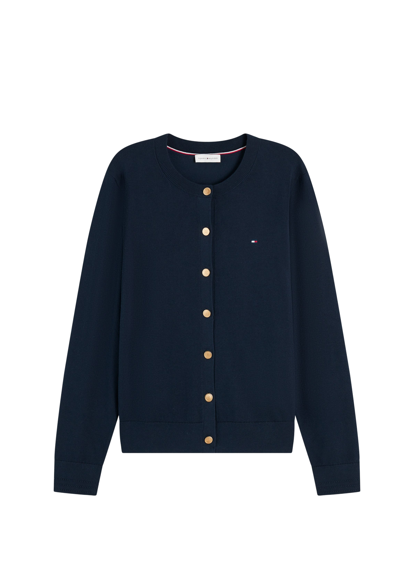 Cotton blend jacket TOMMY HILFIGER Blue