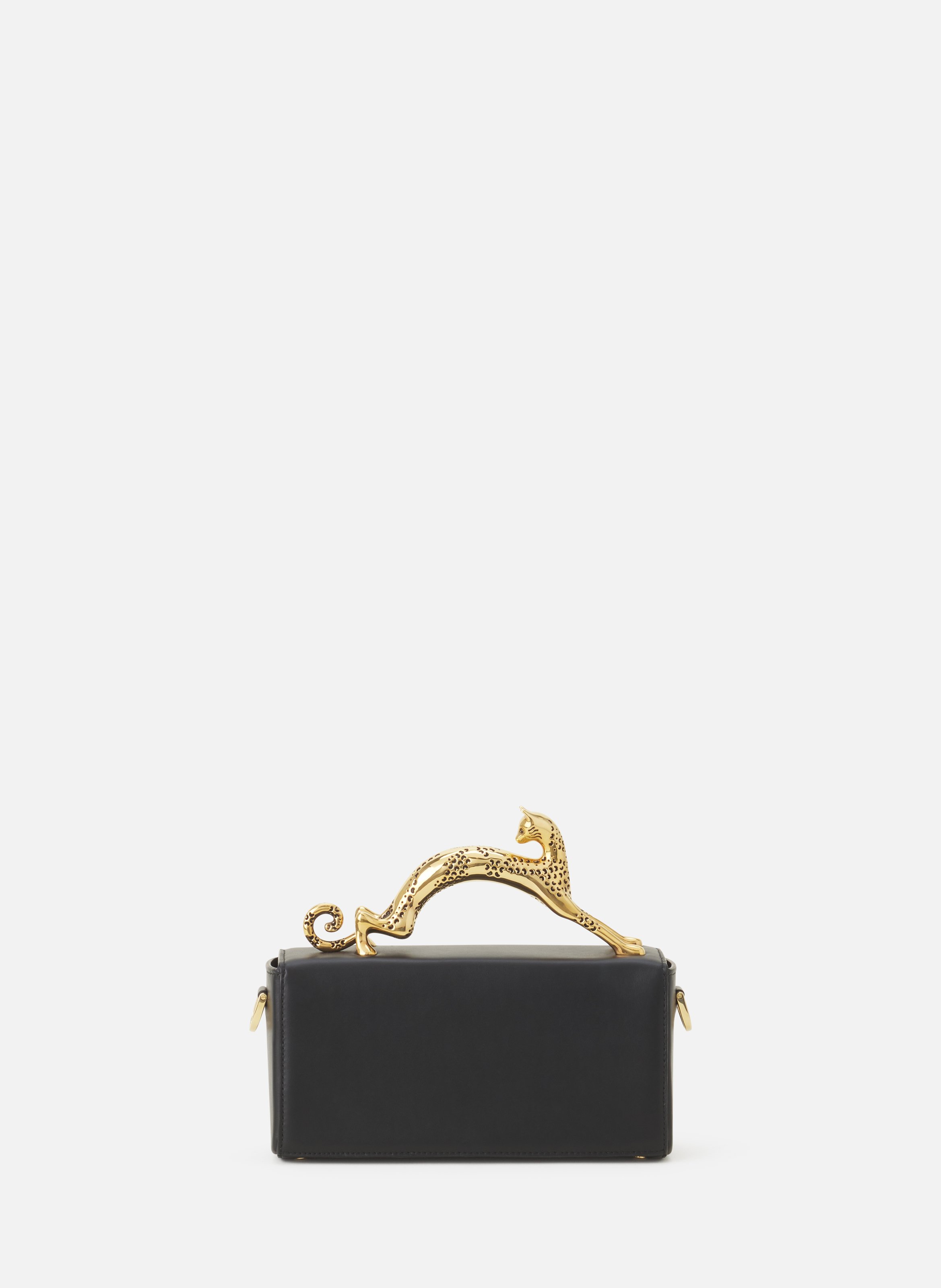 Sac pencil cat nano en cuir LANVIN Noir