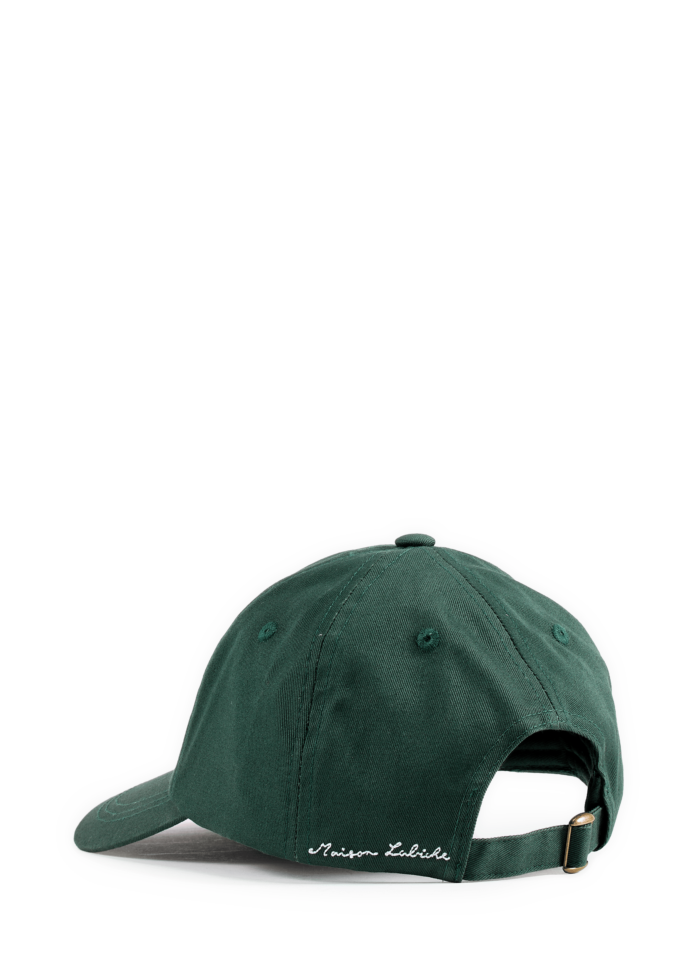 Embroidered Central Perk Cotton Cap MAISON LABICHE Green