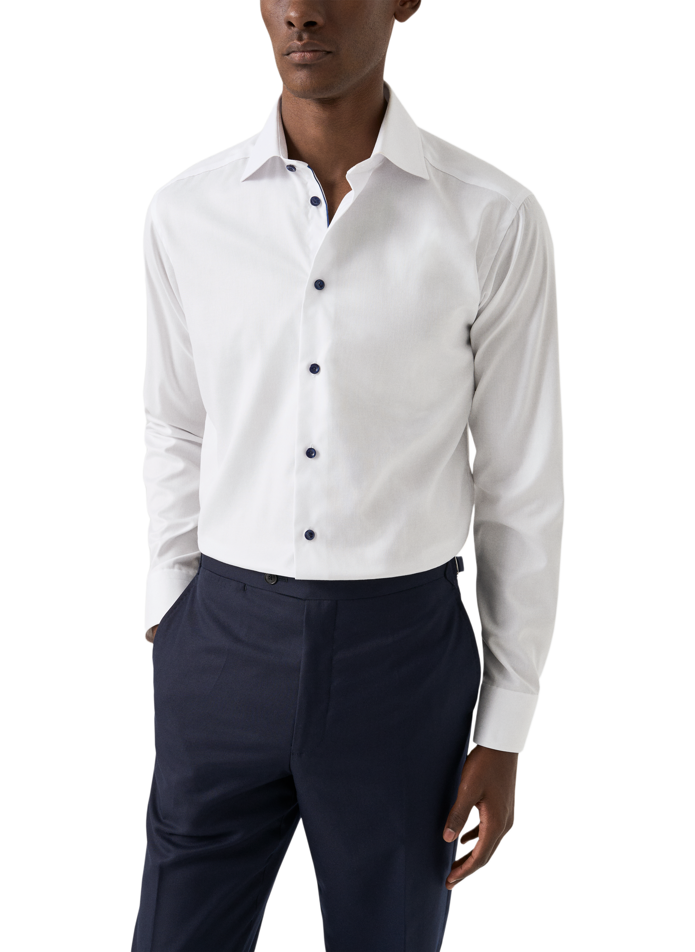 Cotton button-down shirt ETON White