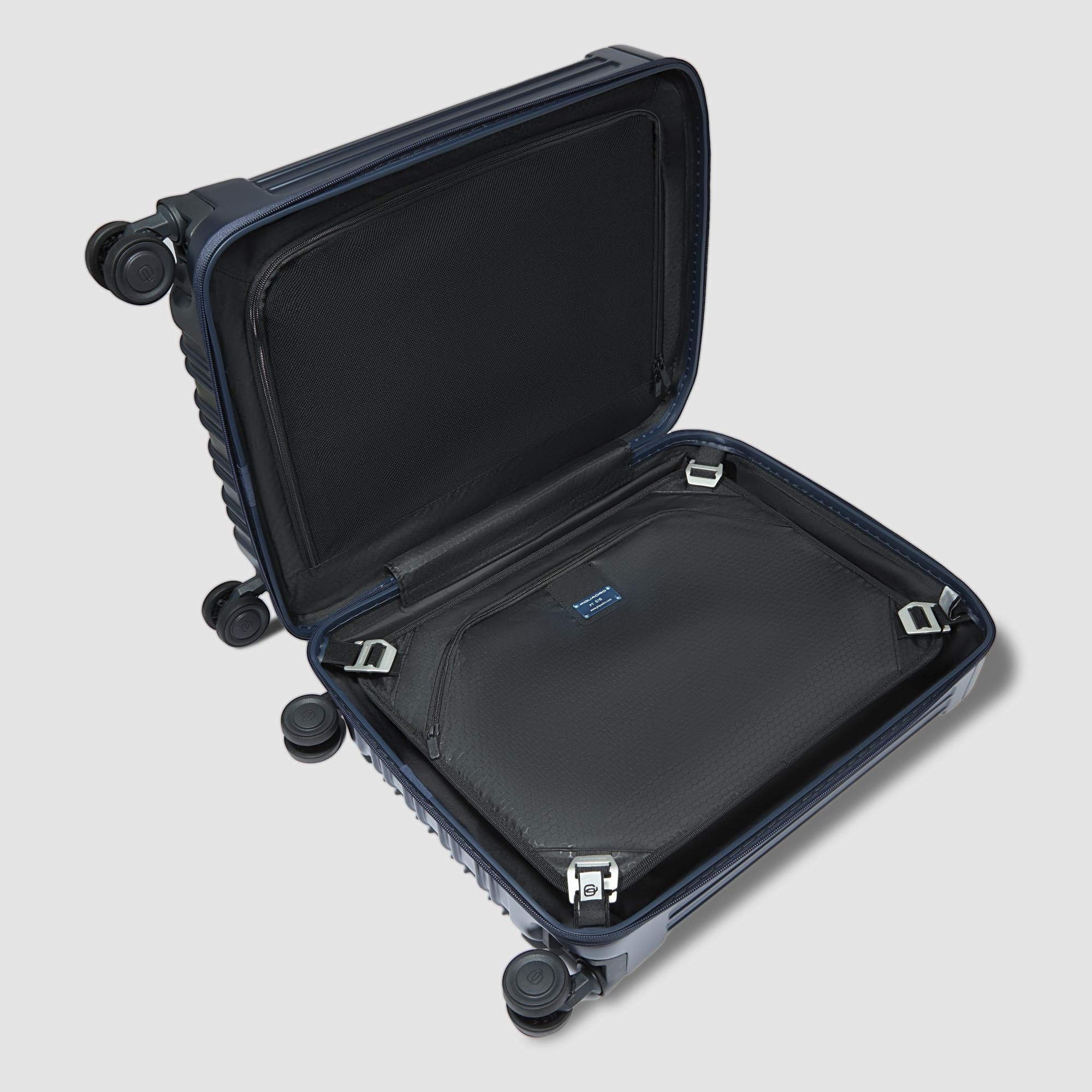 Handbagage met 4 wielen PIQUADRO Blauw