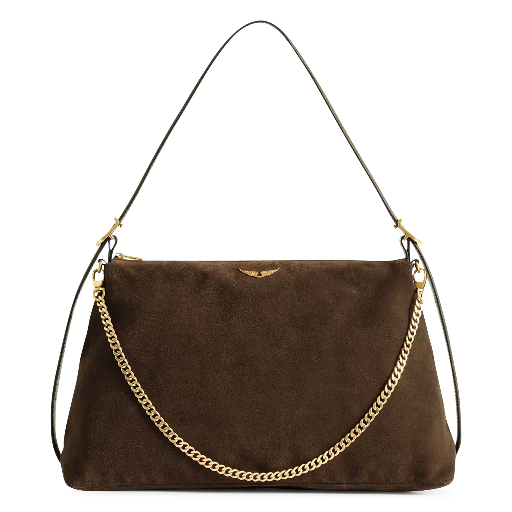 Leren handtas Jim ZADIG&VOLTAIRE Bruin