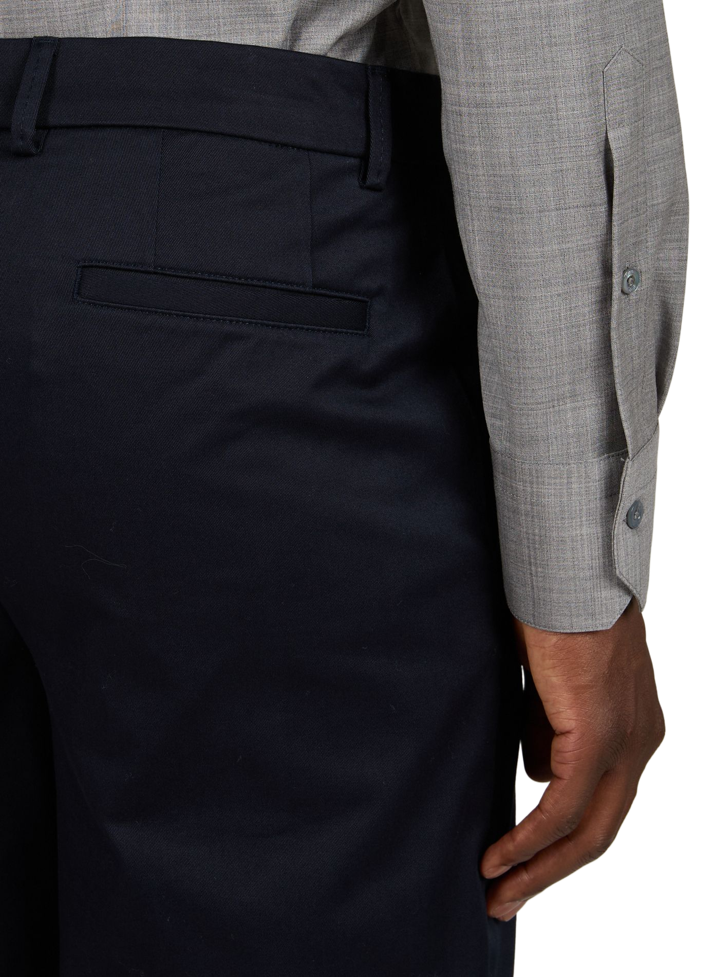 Slim fit chino pants in blended cotton AURELIEN Blue