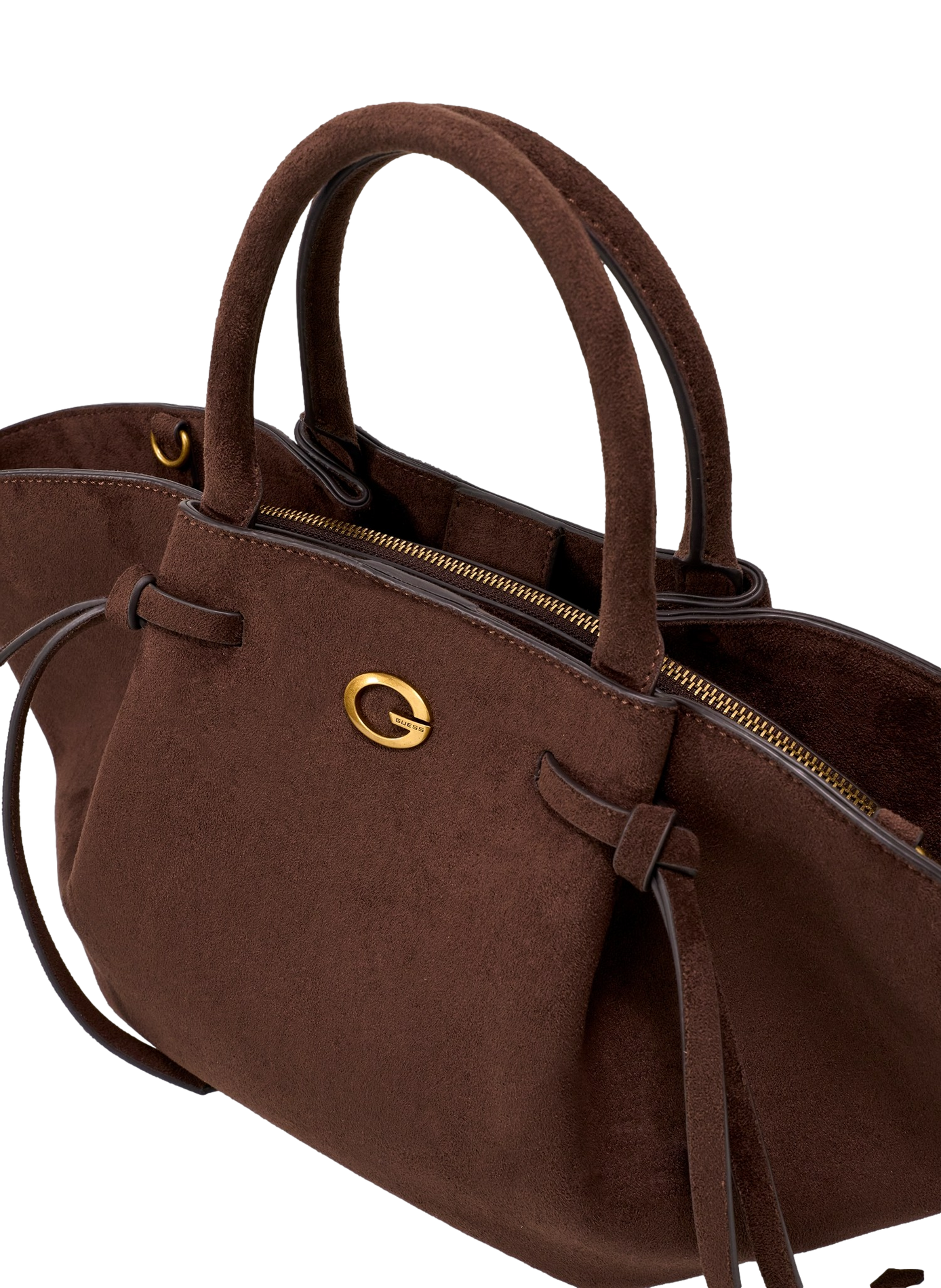 Sac à main en daim  GUESS Marron