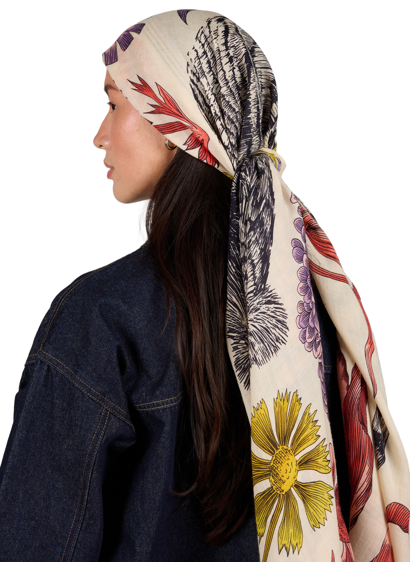 Printed wool GUSTAV scarf INOUI EDITIONS Multicolour