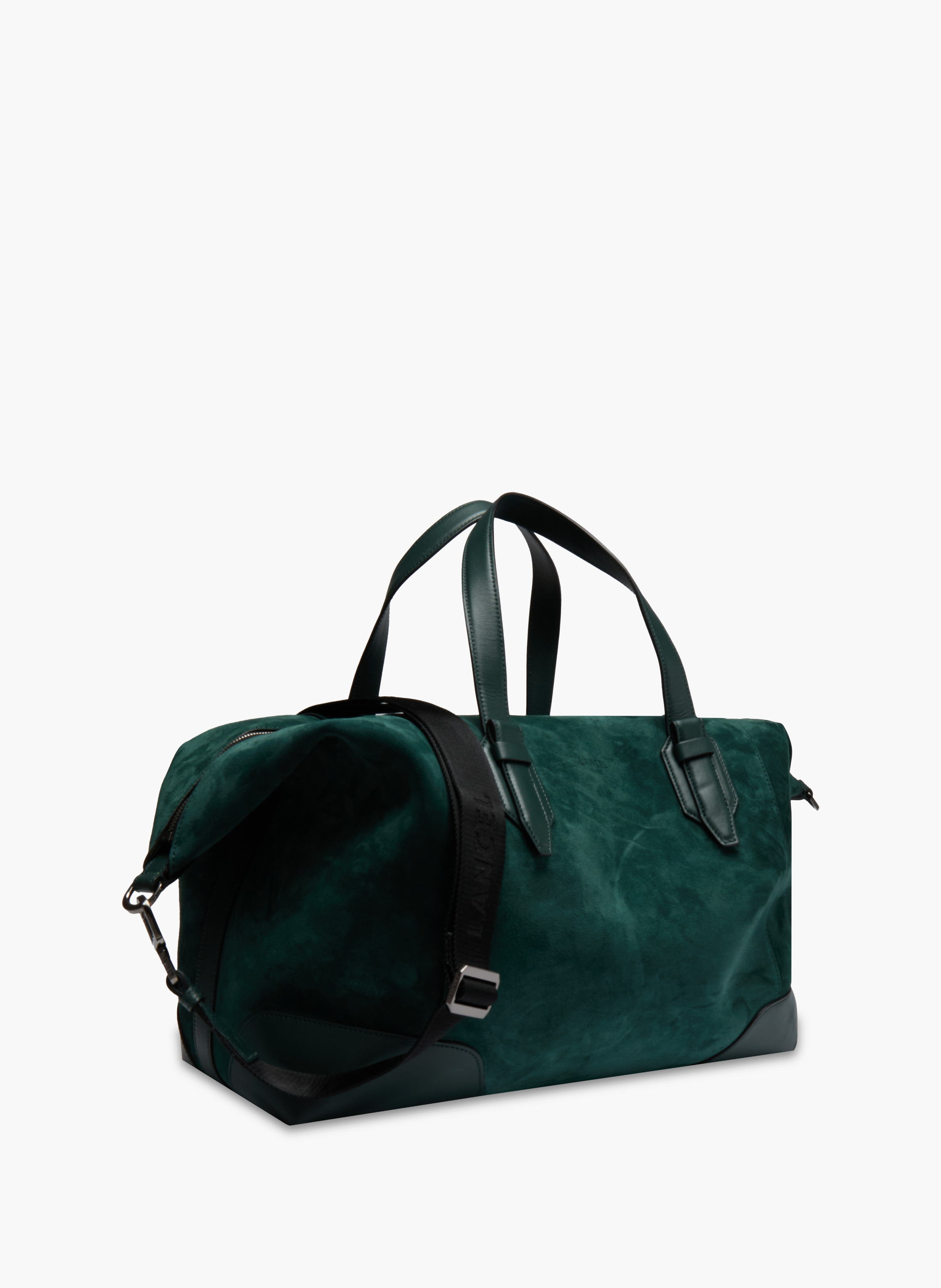 Lancel charlie zipped weekend bag in leather | Green LANCEL Men
