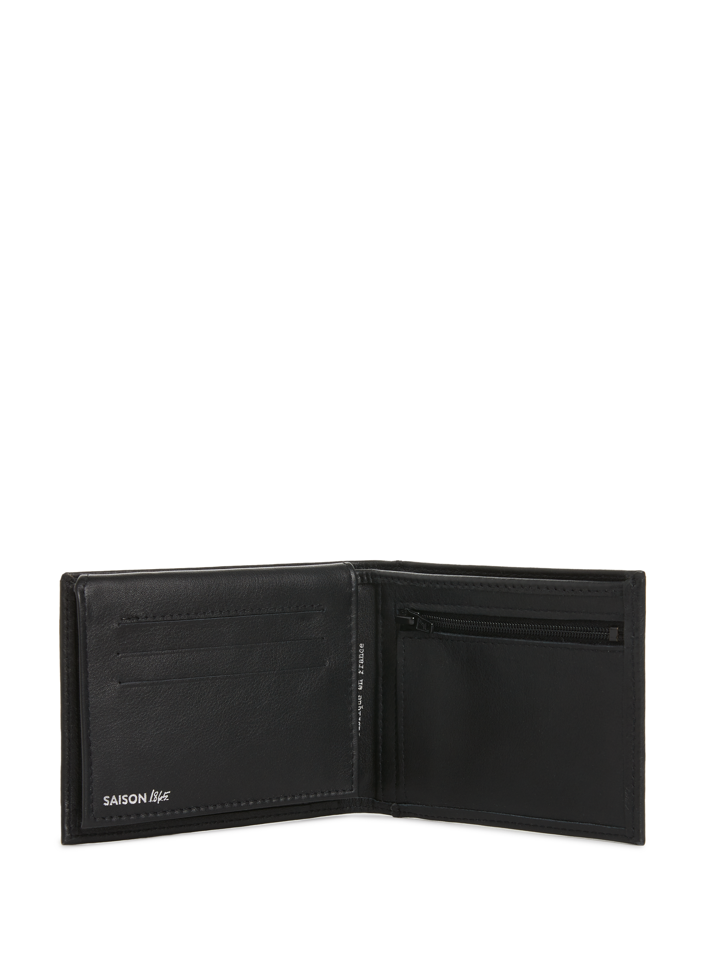 Leather wallet SAISON 1865 Black