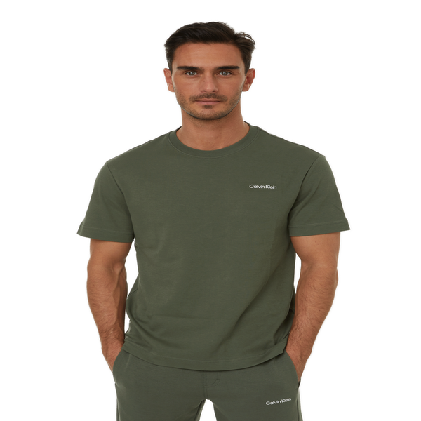 Calvin Klein Cotton T-shirt In Green