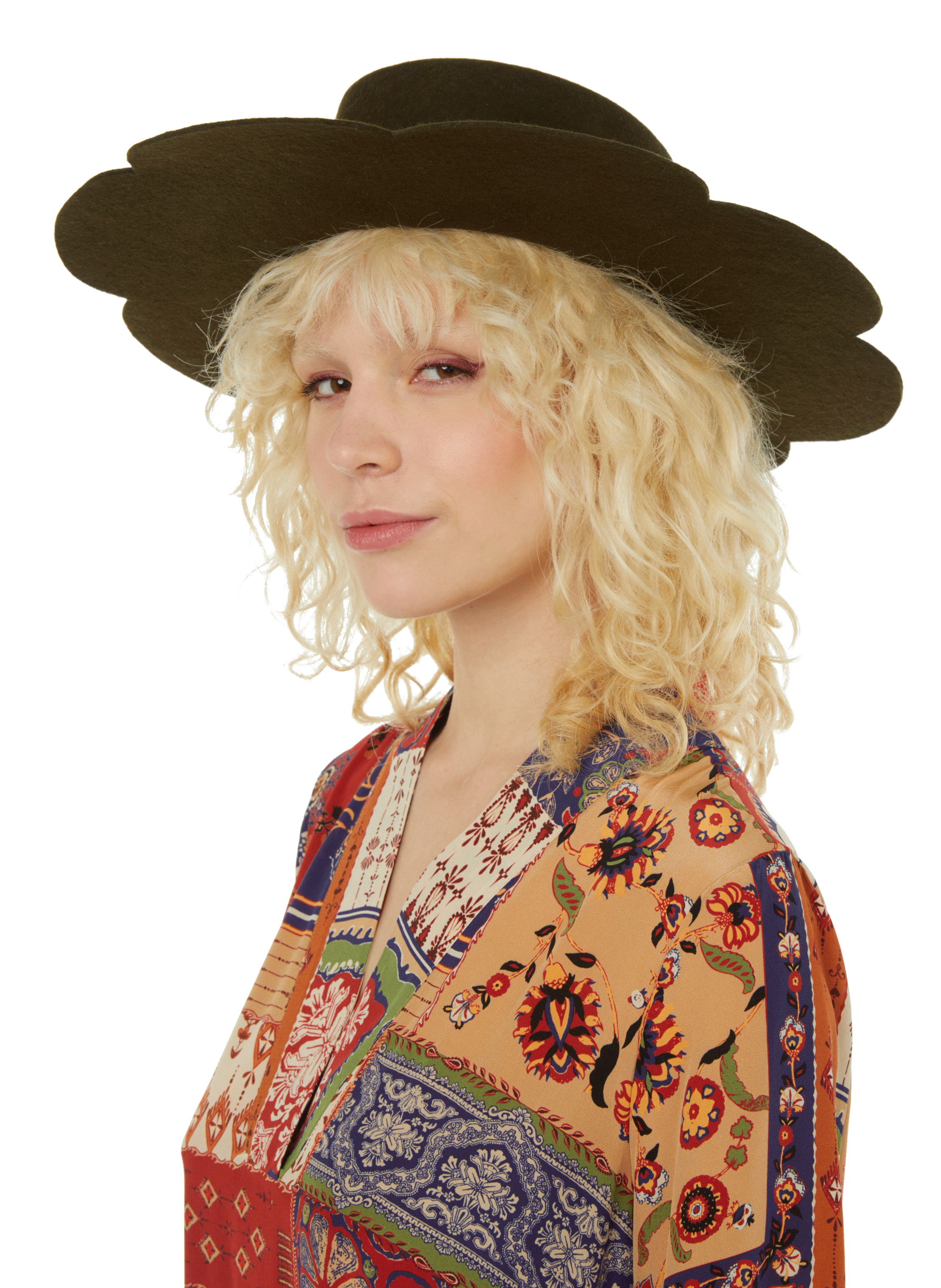 Chapeau en laine  DESTREE Vert