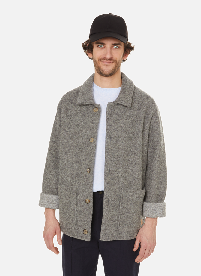 APC fluffy wool-blend jacket