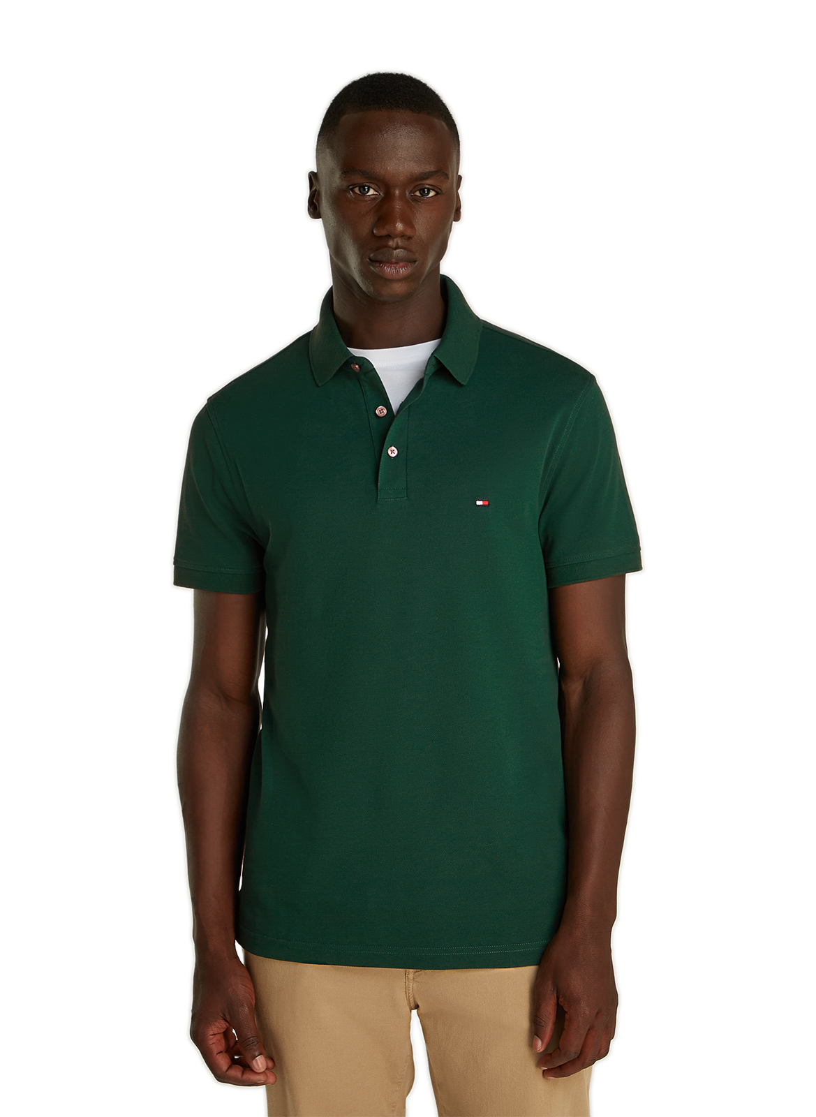 TOMMY HILFIGER  Cotton polo shirt  Green