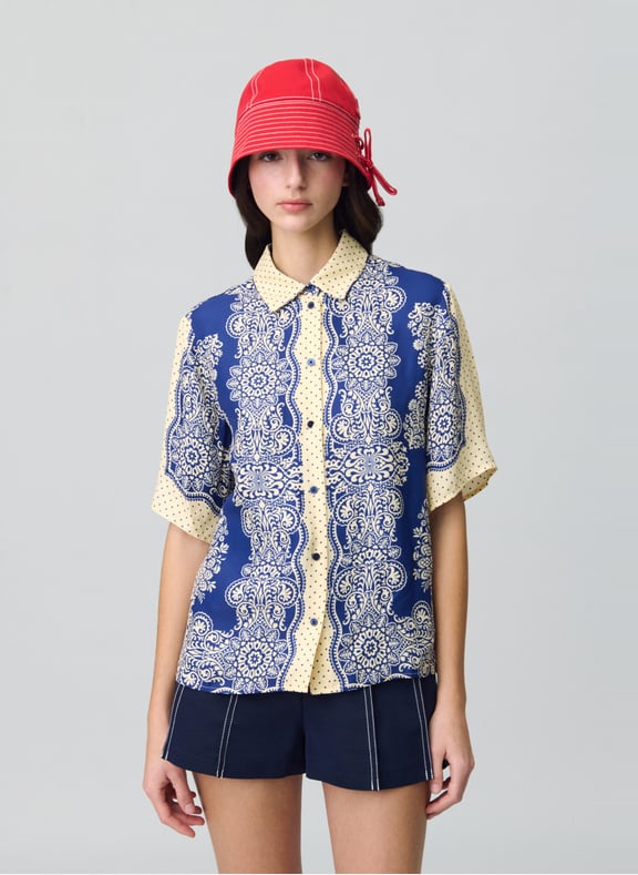 Chemise oversize imprimée Multicolore by CLAUDIE PIERLOT CLAUDIE PIERLOT Chemise oversize imprimée Multicolore