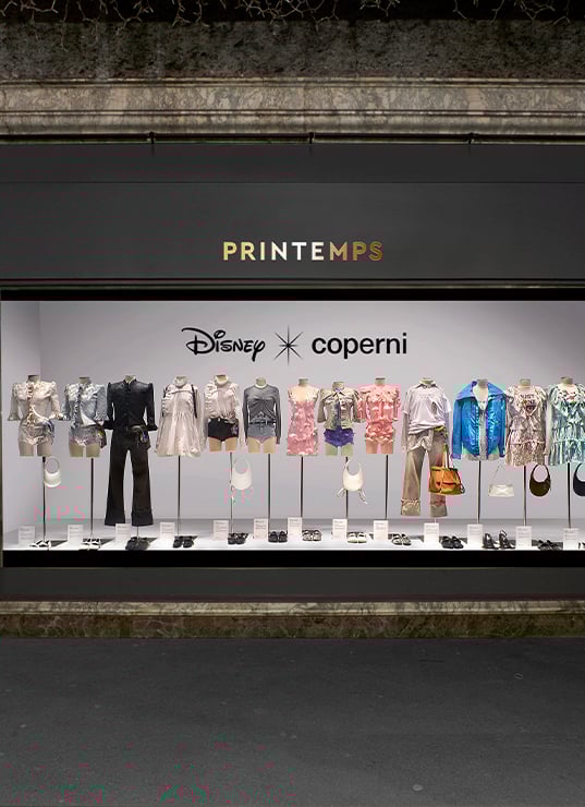 DISNEY x COPERNI disney coperni vitrines printemps haussmann
