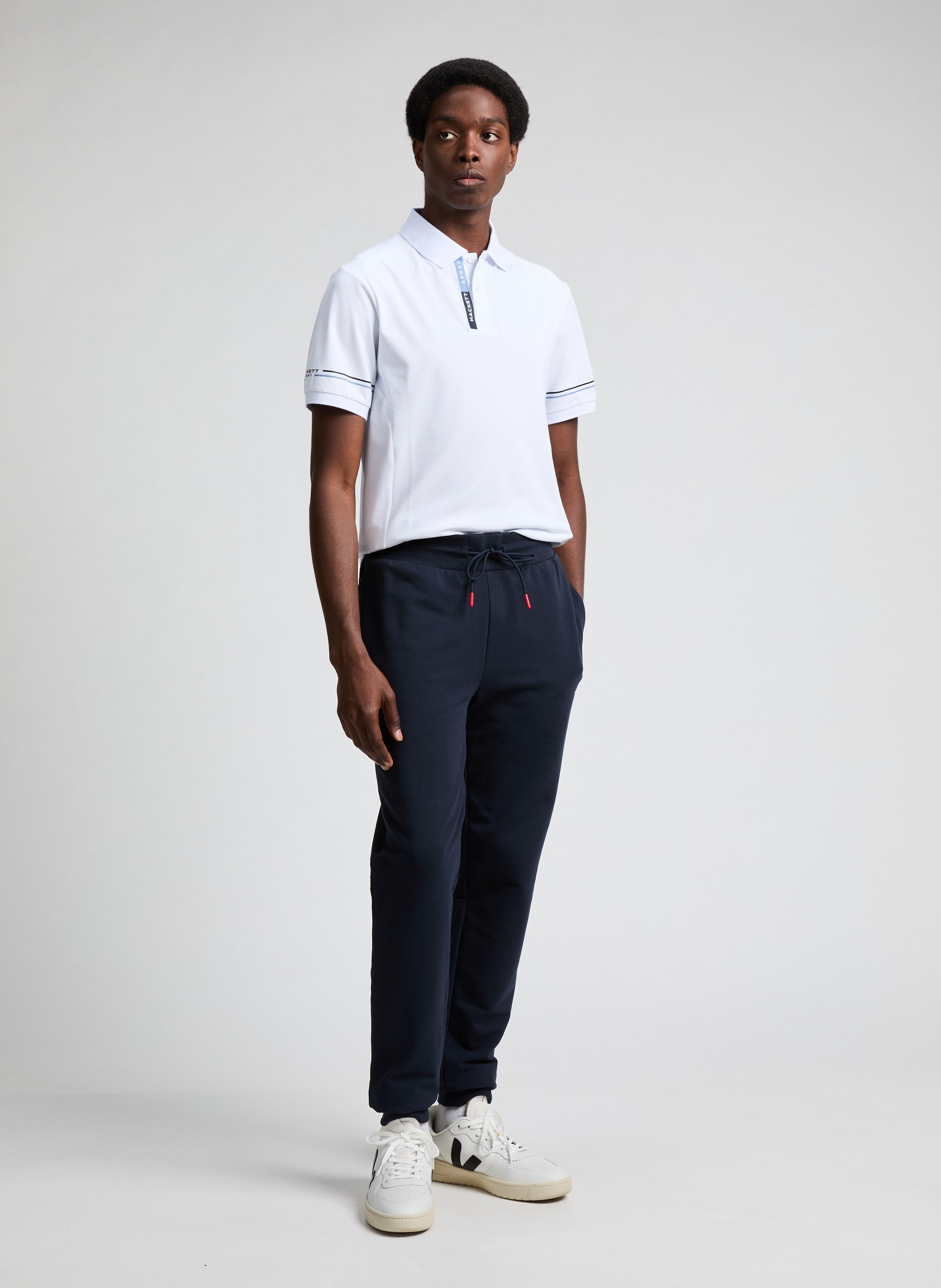 Polo à logo  HACKETT Blanc