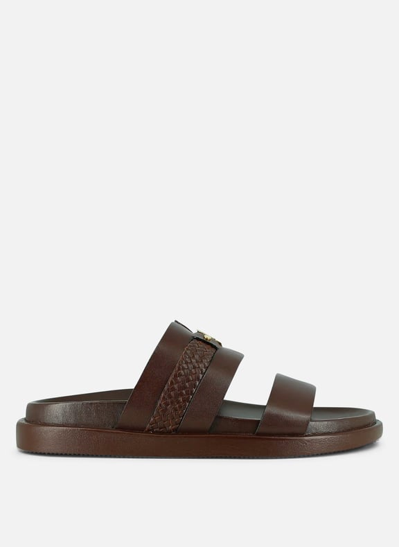 Mules en cuir wac Marron by JONAK JONAK Mules en cuir wac Marron