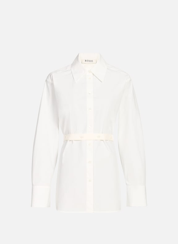 Silk poplin shirt White by ROHE FRAMES ROHE FRAMES Silk poplin shirt White