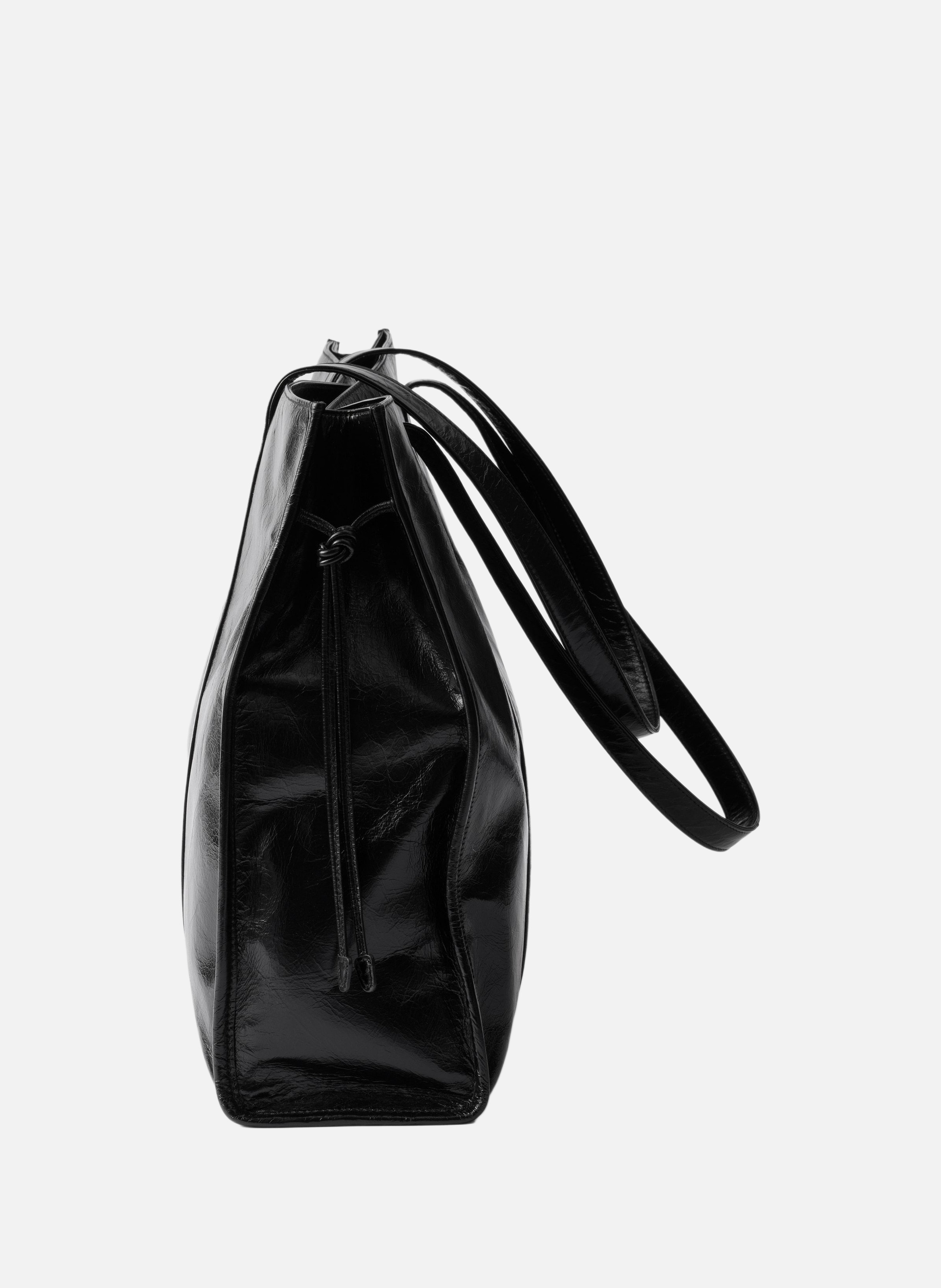 Grand cabas en cuir PRADA Noir