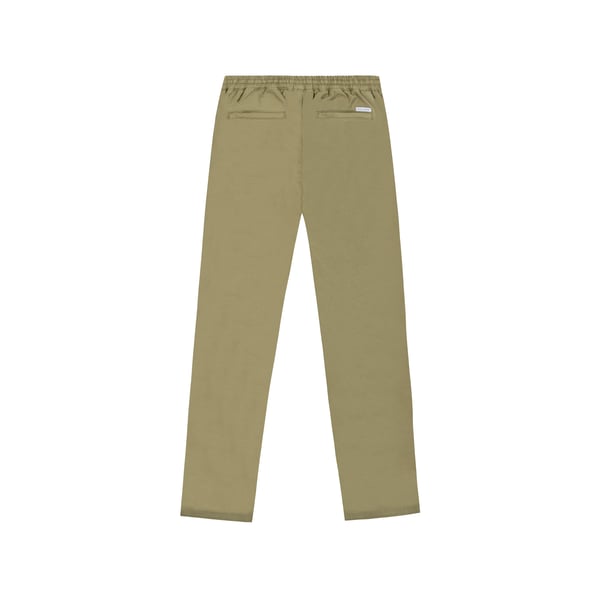 Maison Labiche Pantalon Droit Arcade En Coton Mélangé In Green