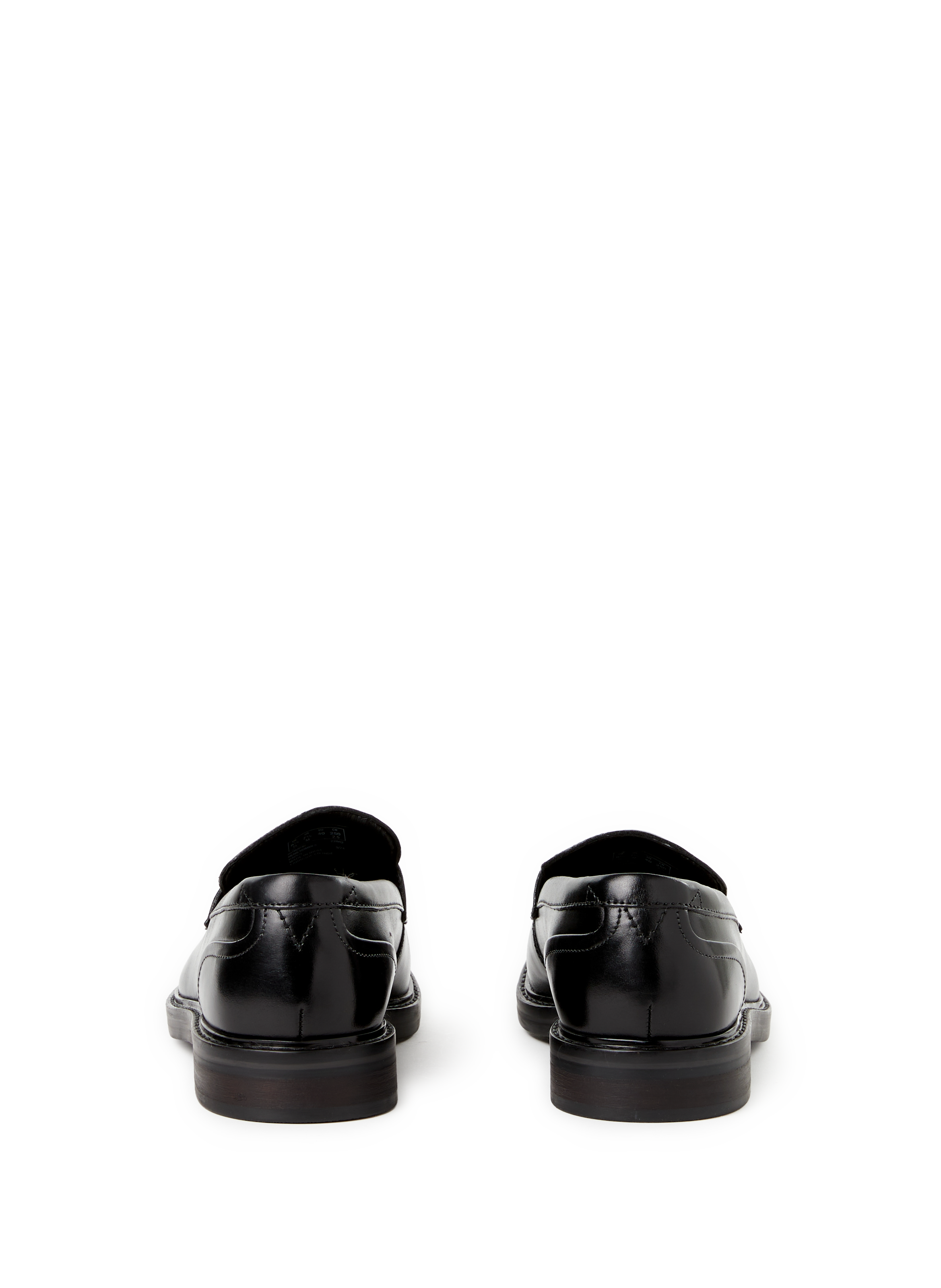 Plain leather moccasins CLARKS Black