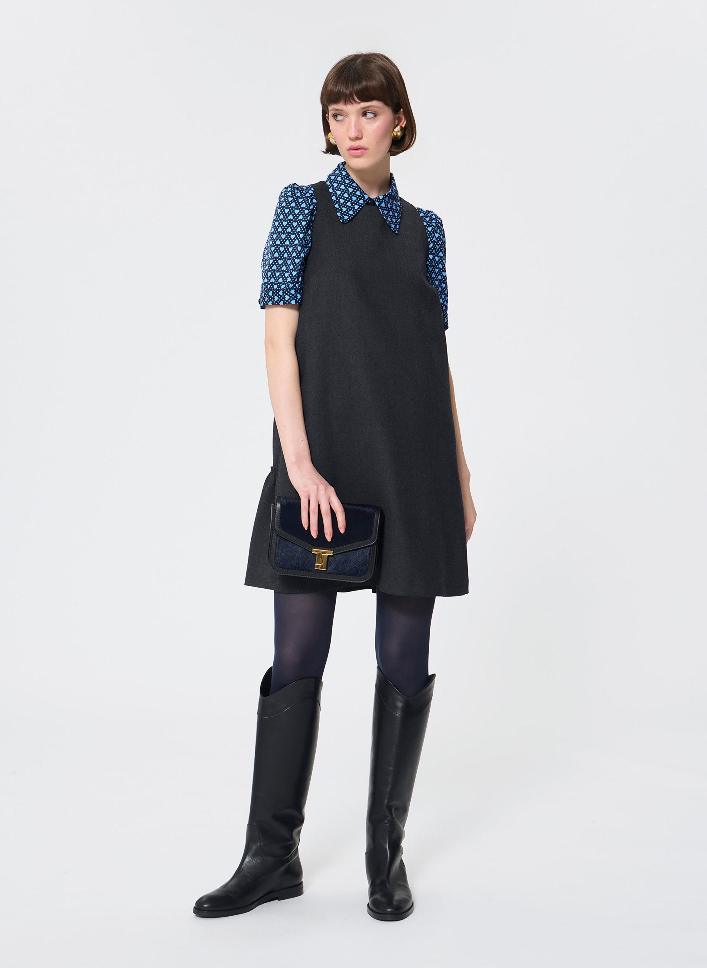 Robe rosabel TARA JARMON Gris