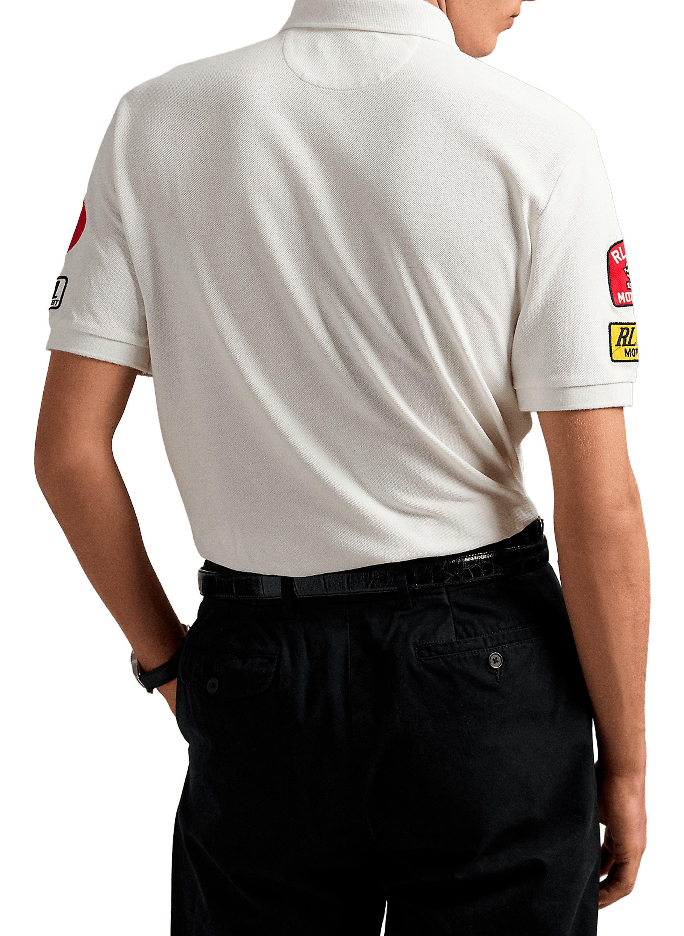 Polo with cotton patches POLO RALPH LAUREN White