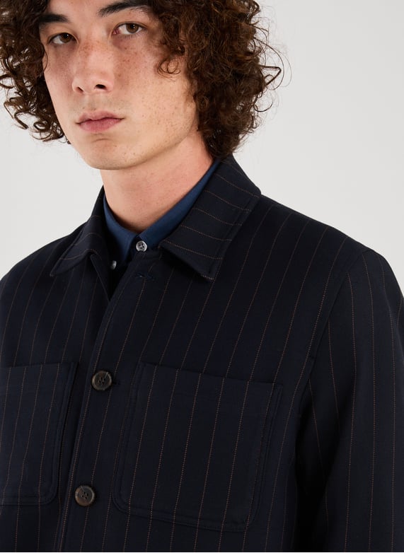 Blouson rayé | Bleu by LES DEUX Blouson rayé Bleu