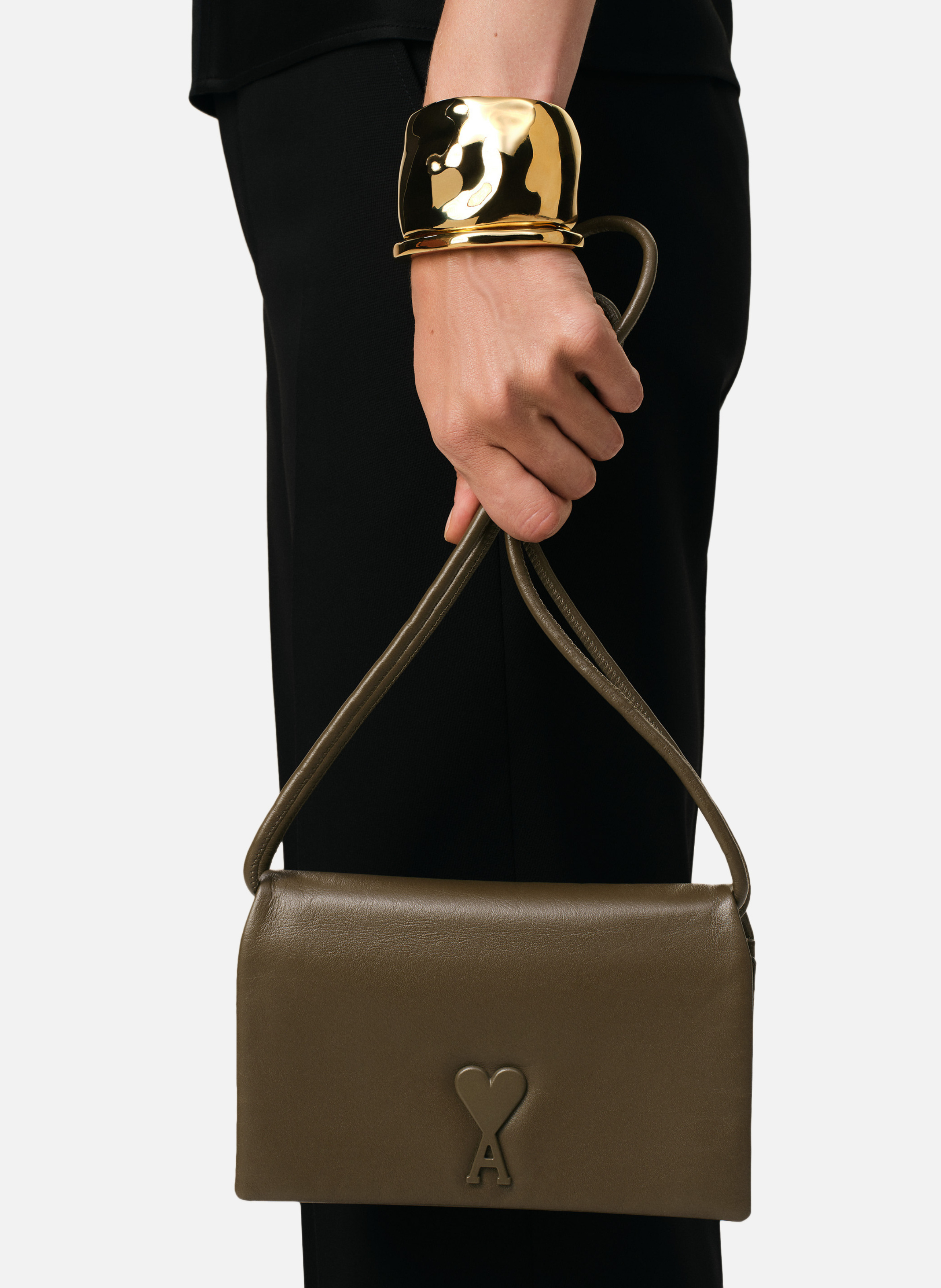 Portefeuille a bandoulière voulez-vous unisexe AMI PARIS Vert