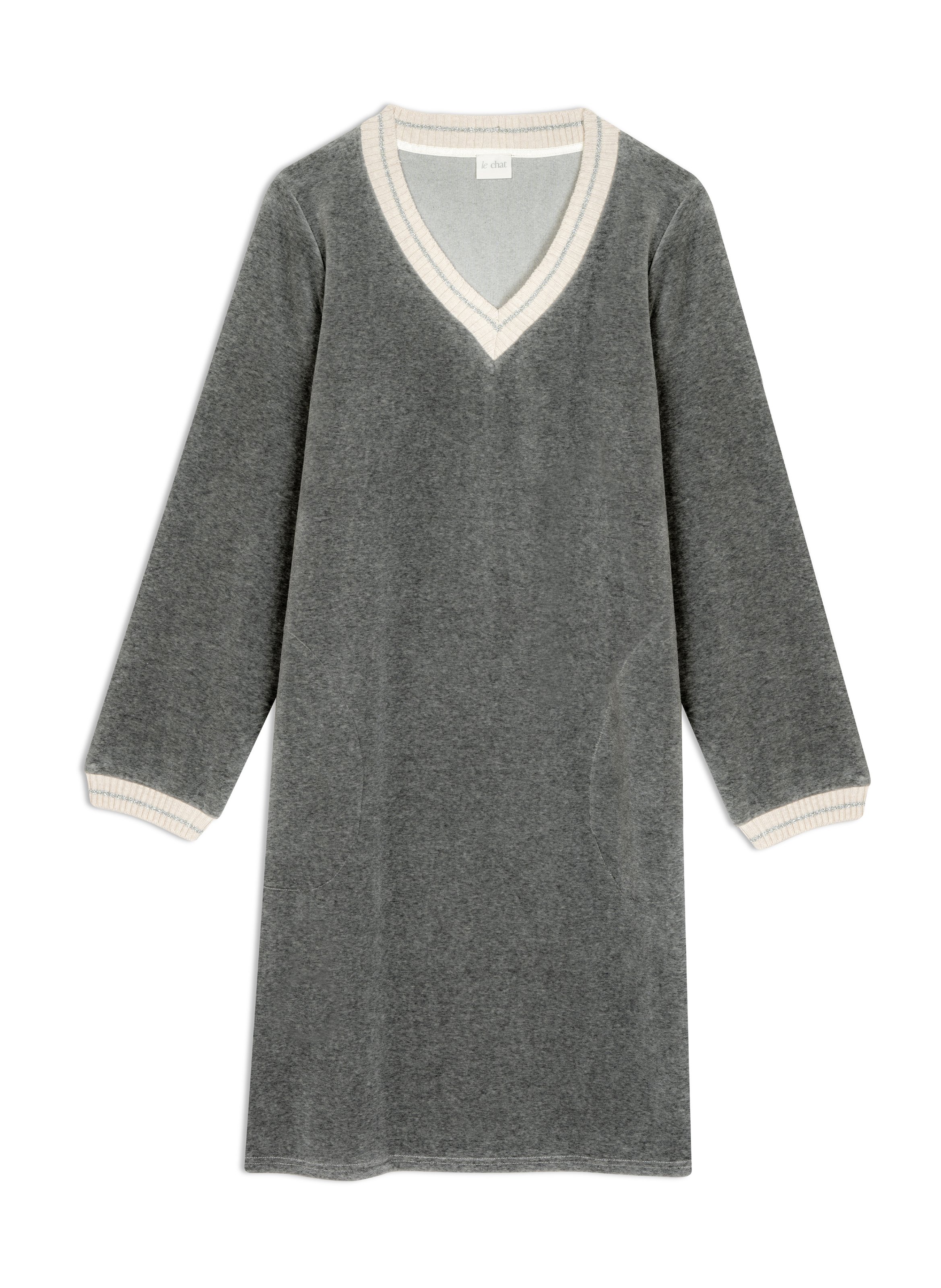 Robe en velours country 140 LE CHAT Gris