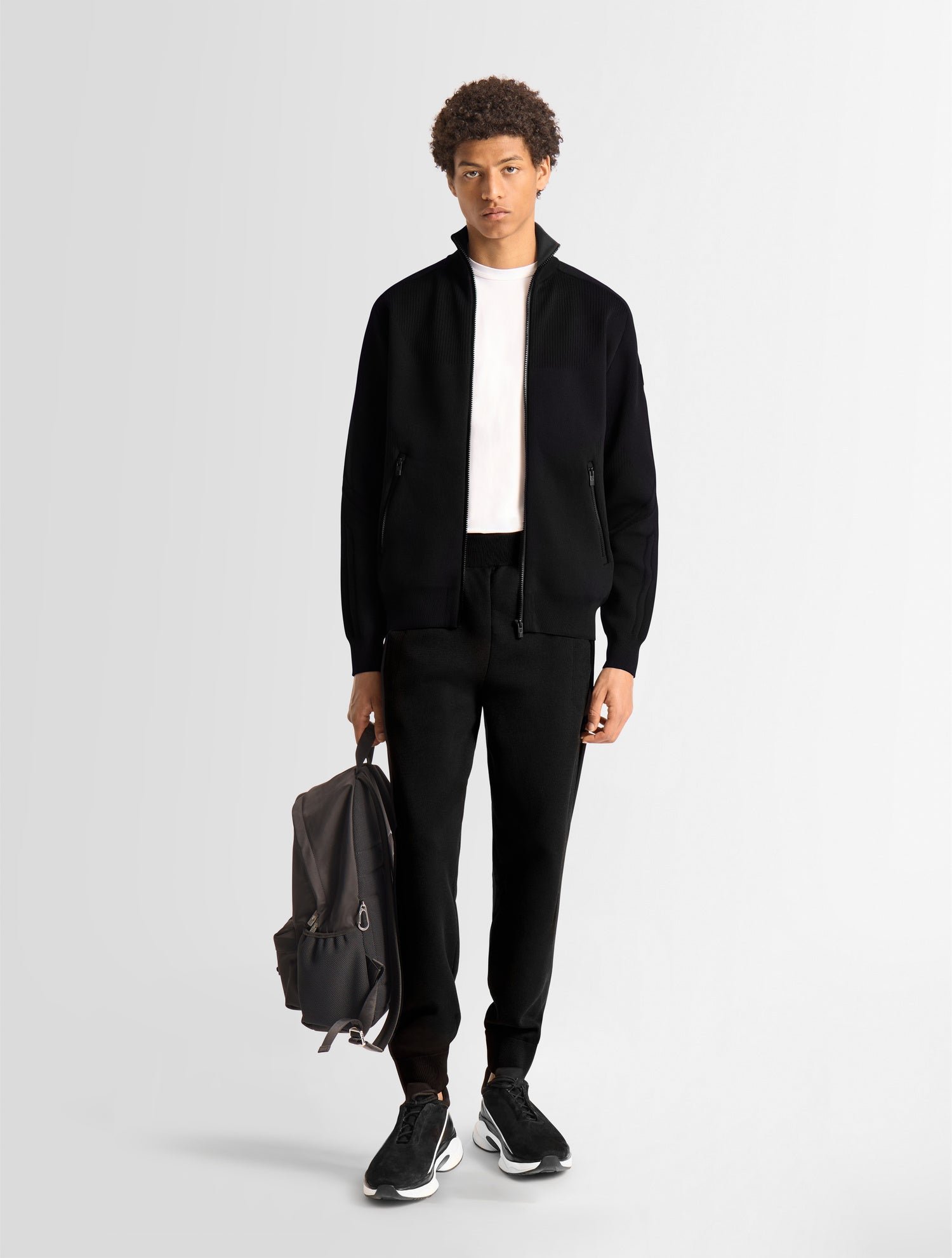 Gilet cyrion col montant  coupe regular FUSALP Noir