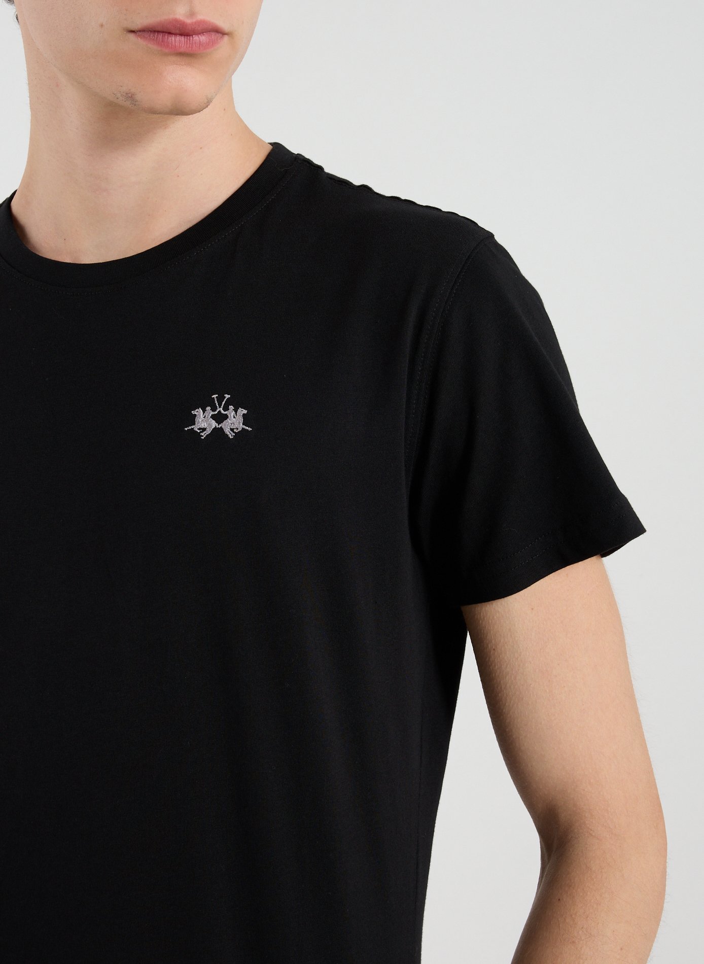 T-shirt en coton LA MARTINA Noir