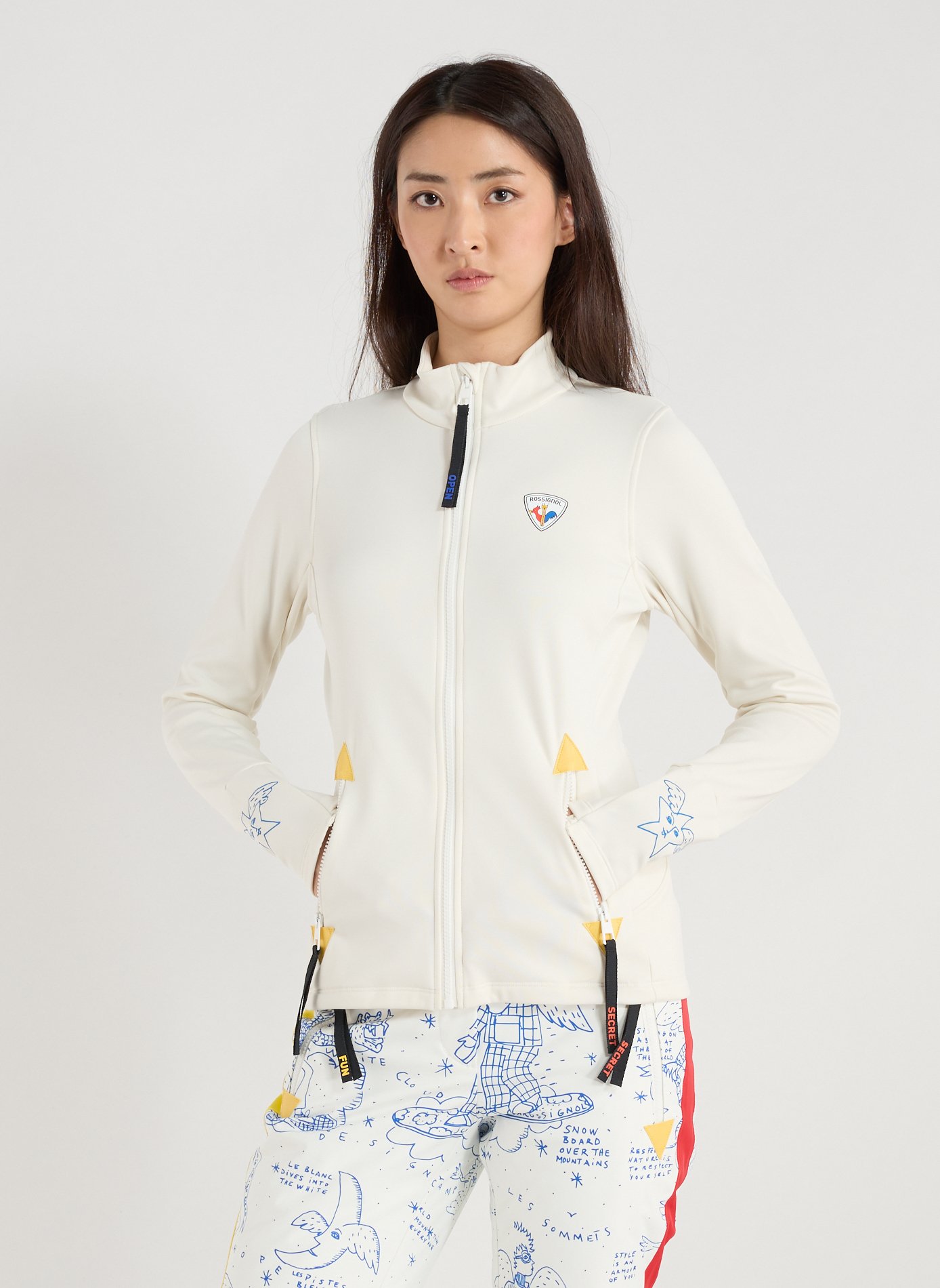 ROSSIGNOL Printed Climi ski jacket Grey