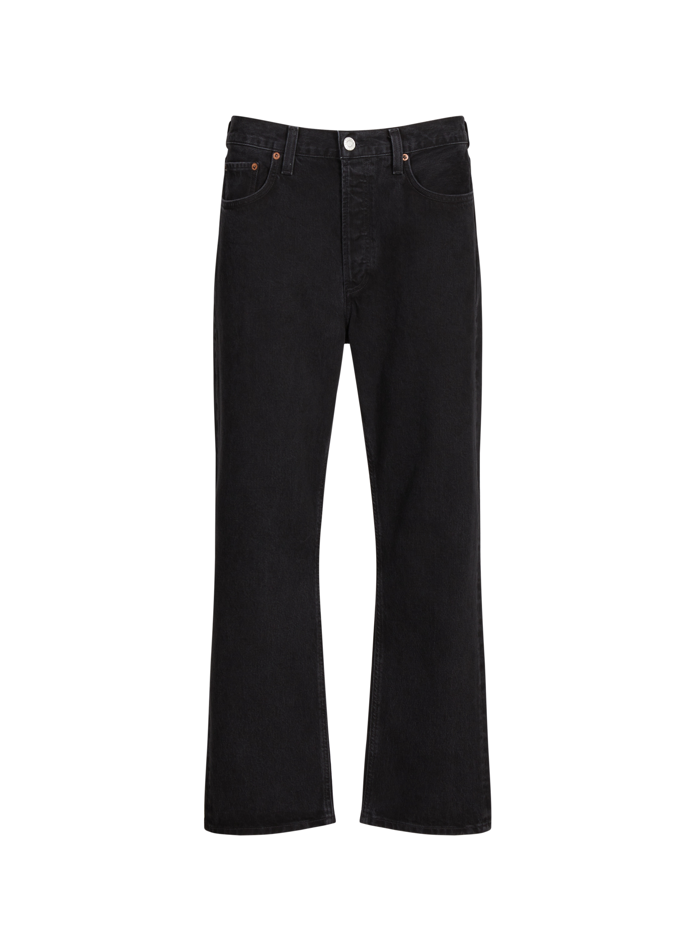 AGOLDE Jean droit en coton mélangé Noir