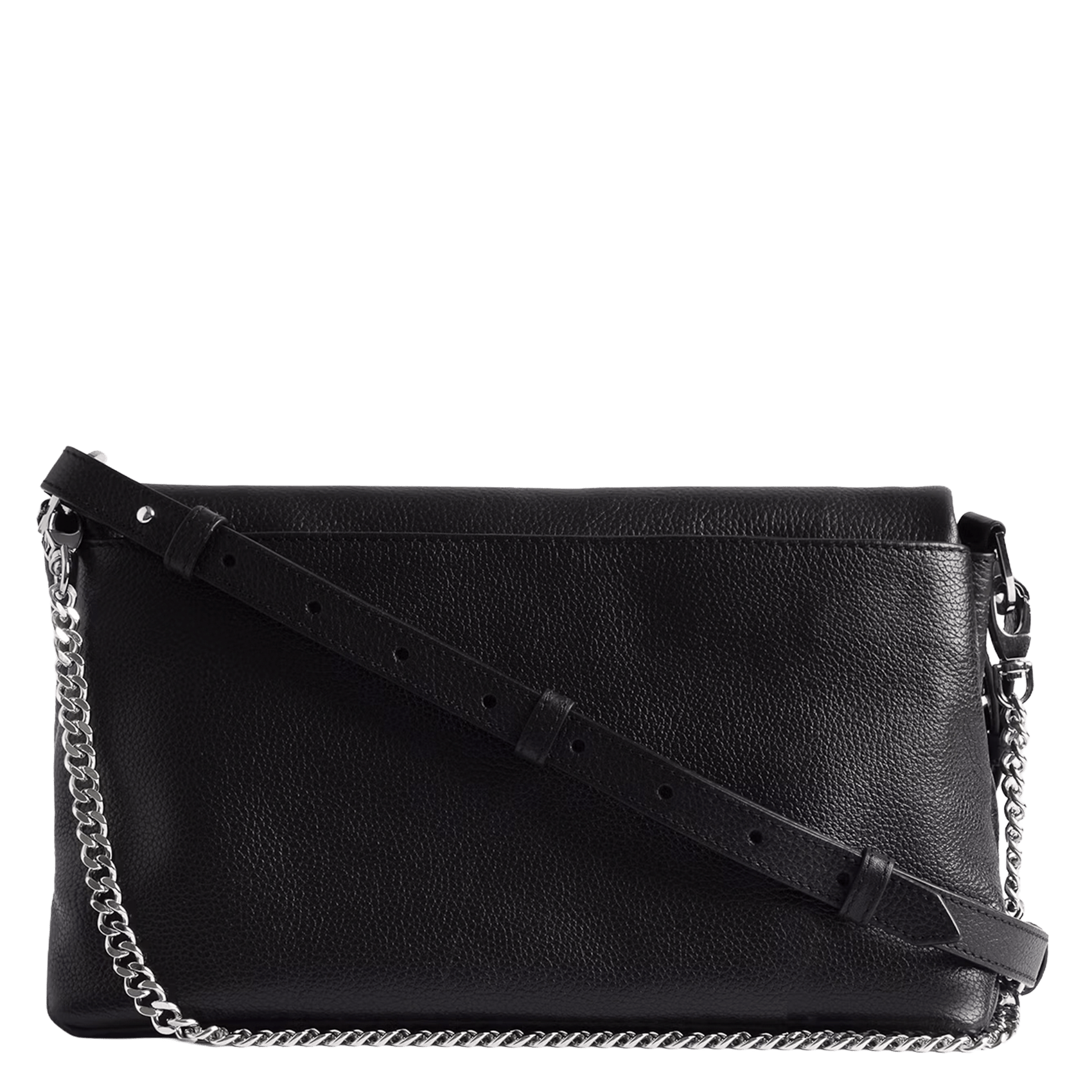 Sac porté épaule en cuir rocky ii ZADIG&VOLTAIRE Noir