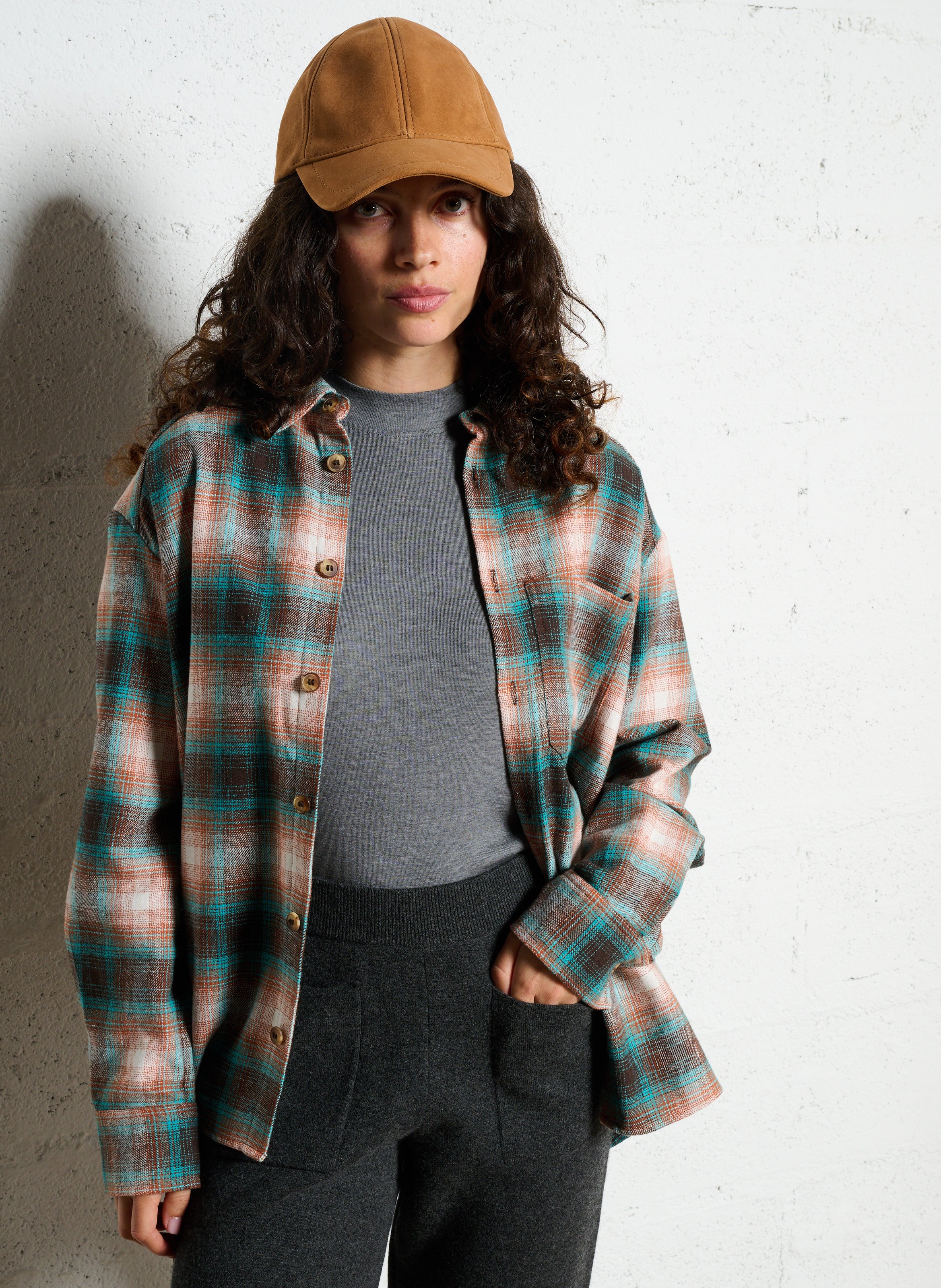 Chemise col classique en coton mélangé nomade MAISON 123 Blanc