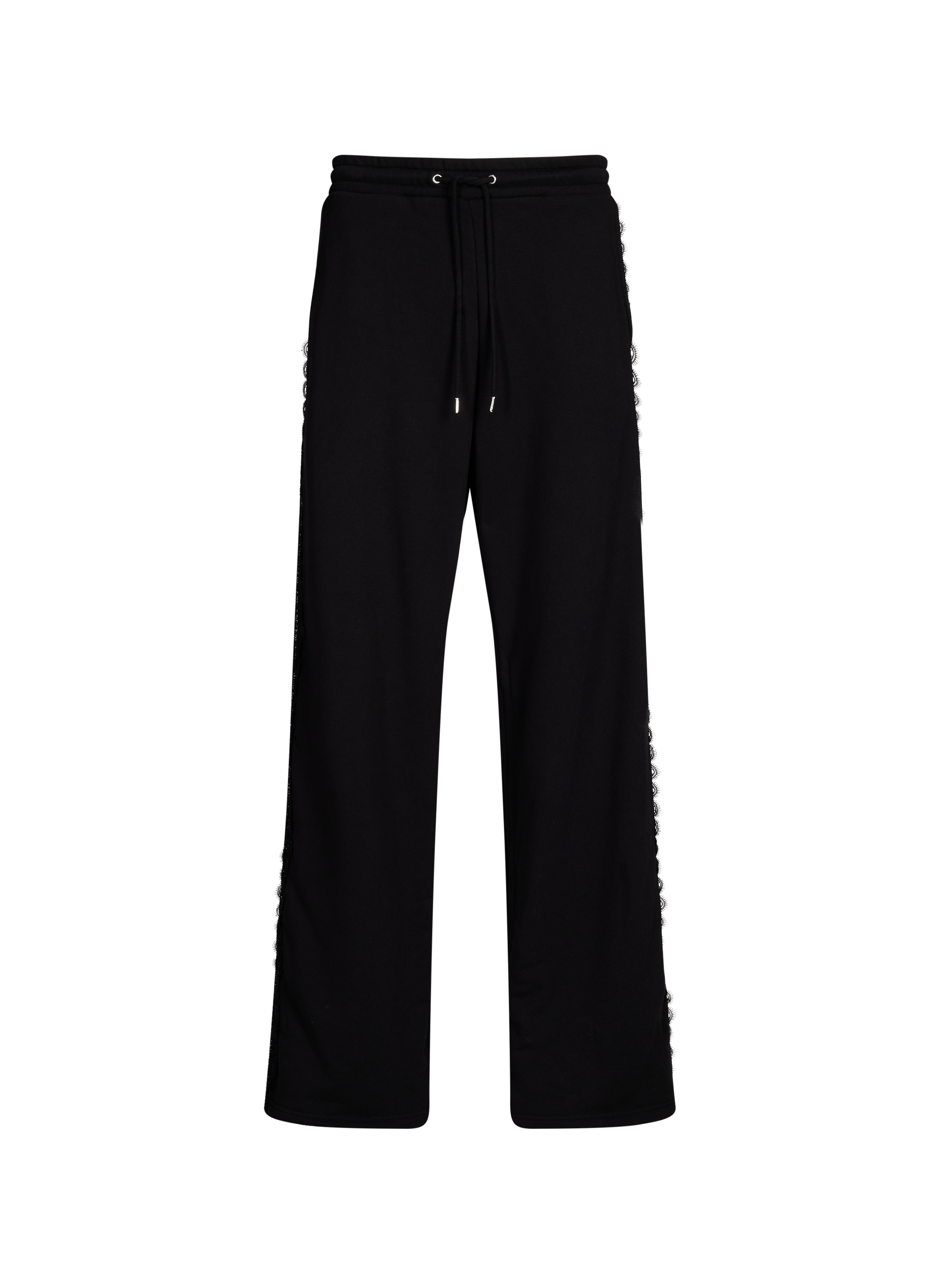BENJAMIN BENMOYAL Lace detail sweatpants Black