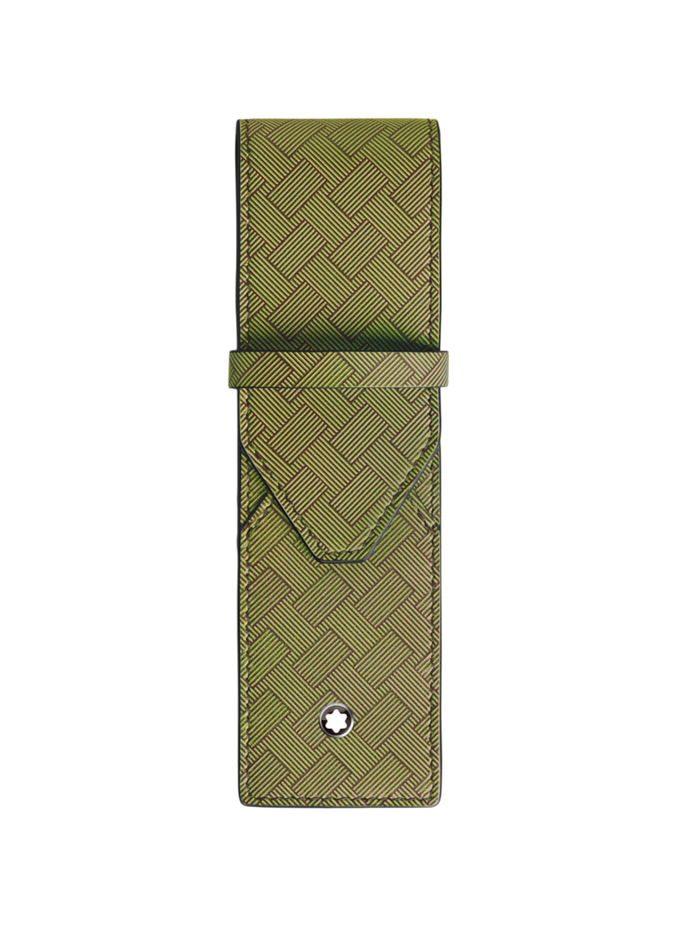 Textured leather pen case MONTBLANC Multicolour