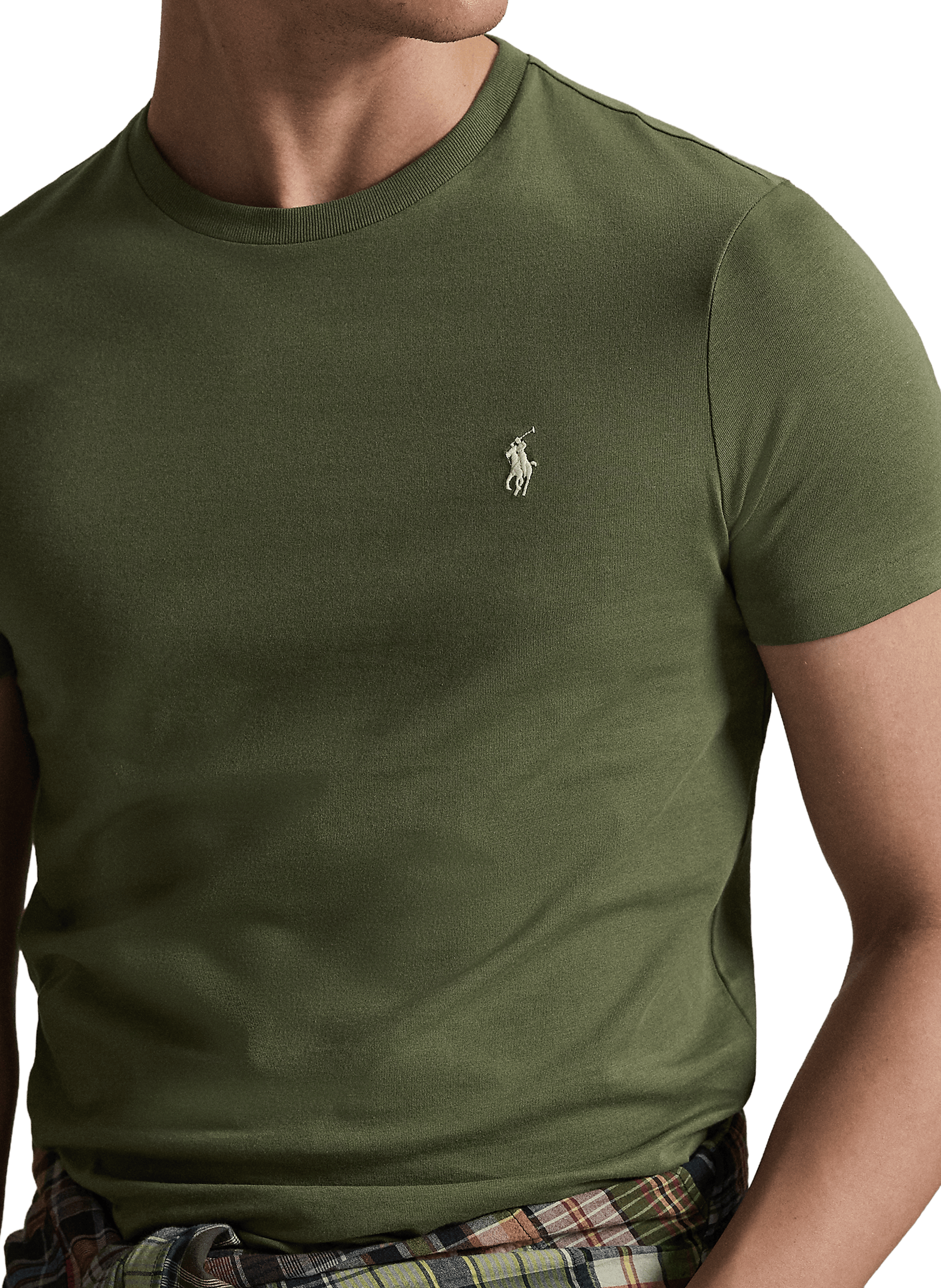 Cotton round-neck T-shirt POLO RALPH LAUREN Green