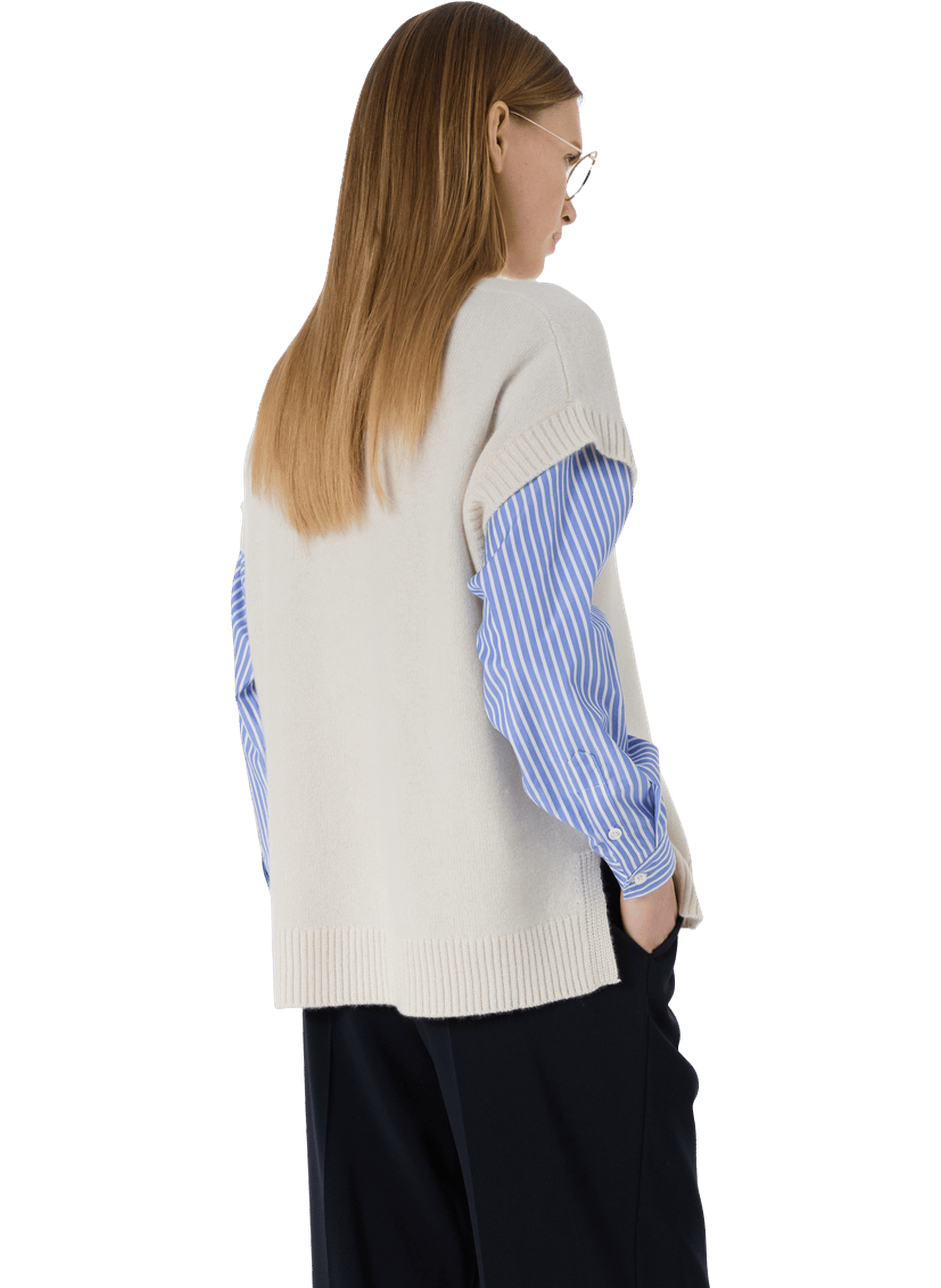 Pull sans manche en cachemire - lohna GERARD DAREL Beige