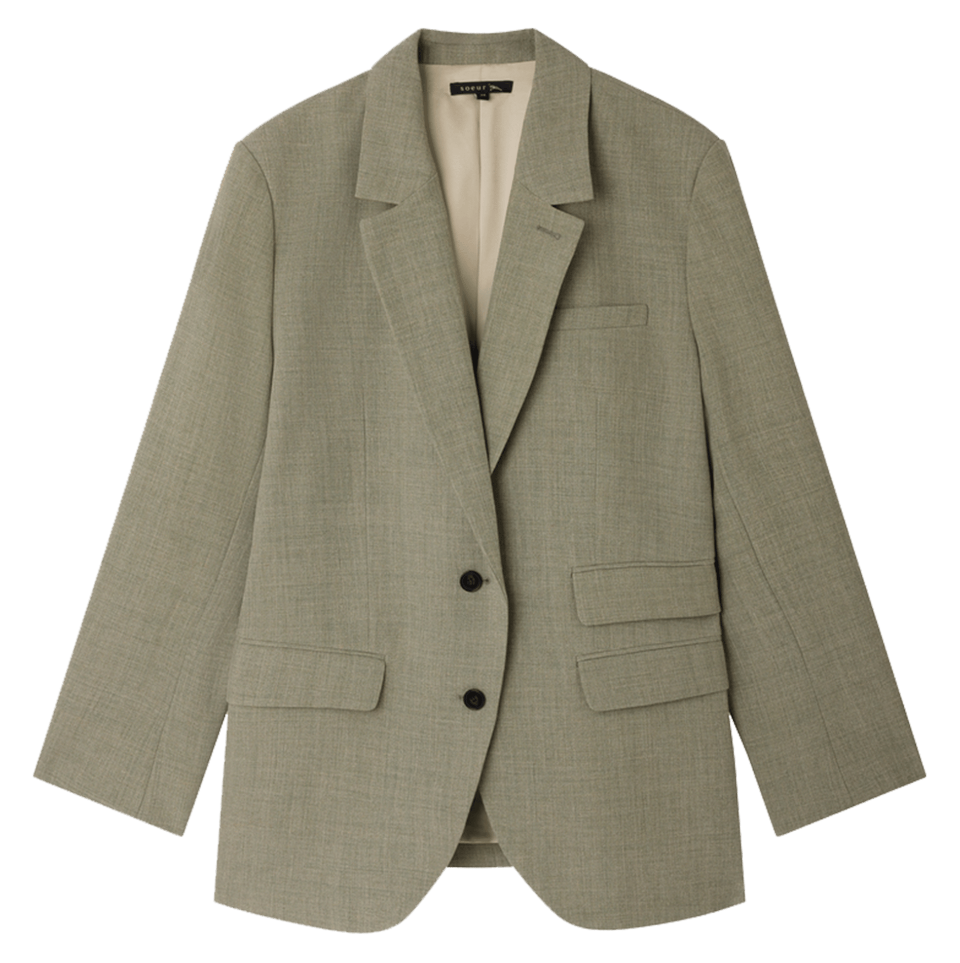 Veste col tailleur Harvest SOEUR Marron