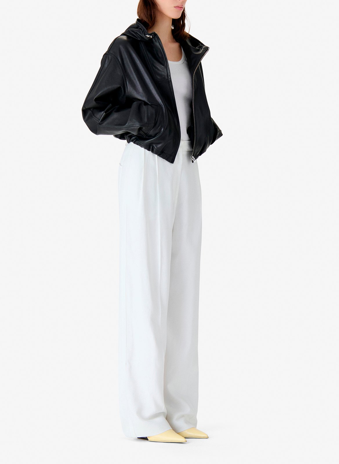 Pantalon large taille haute helis IRO Blanc