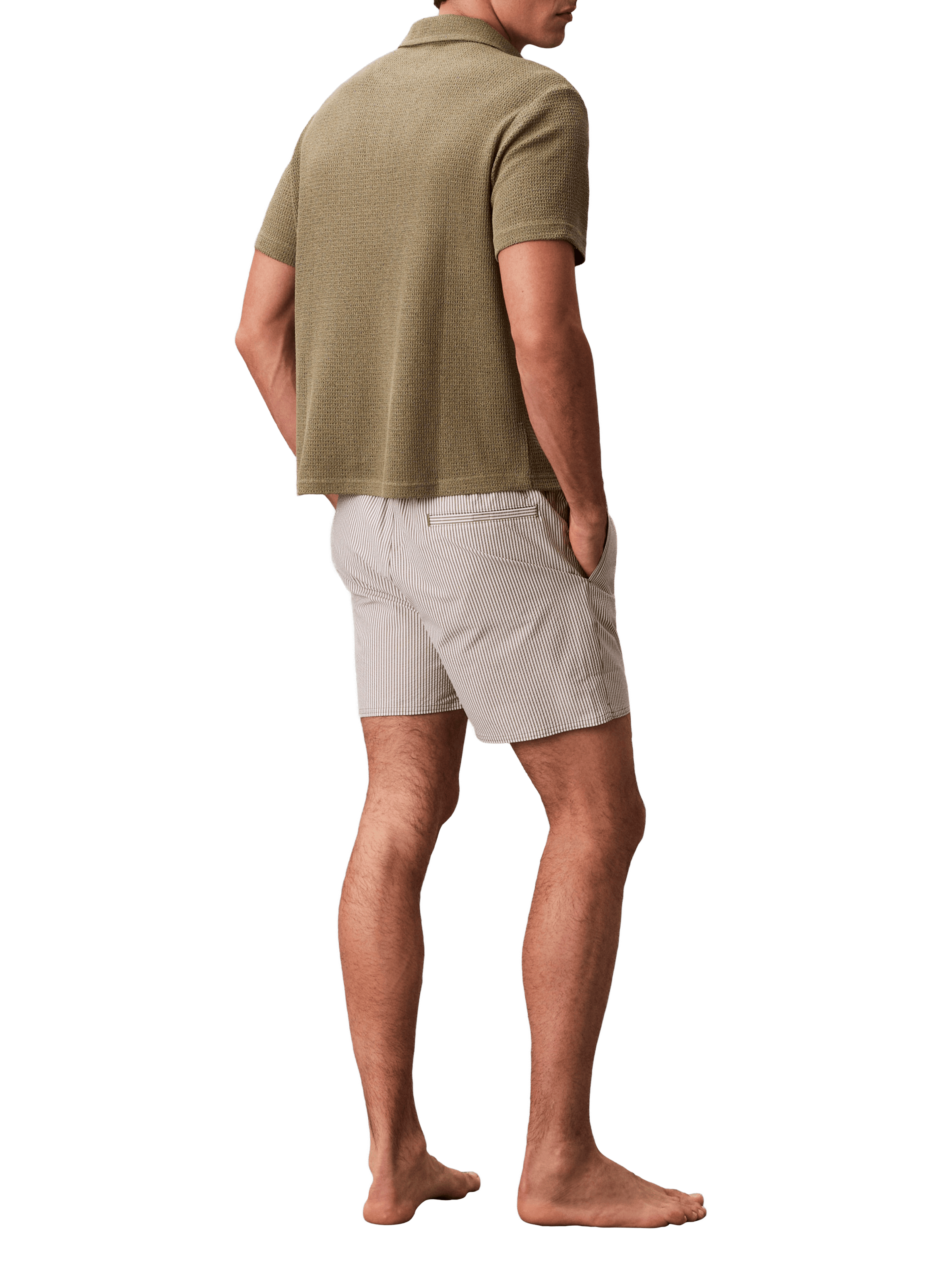 Striped swim shorts CALVIN KLEIN Green