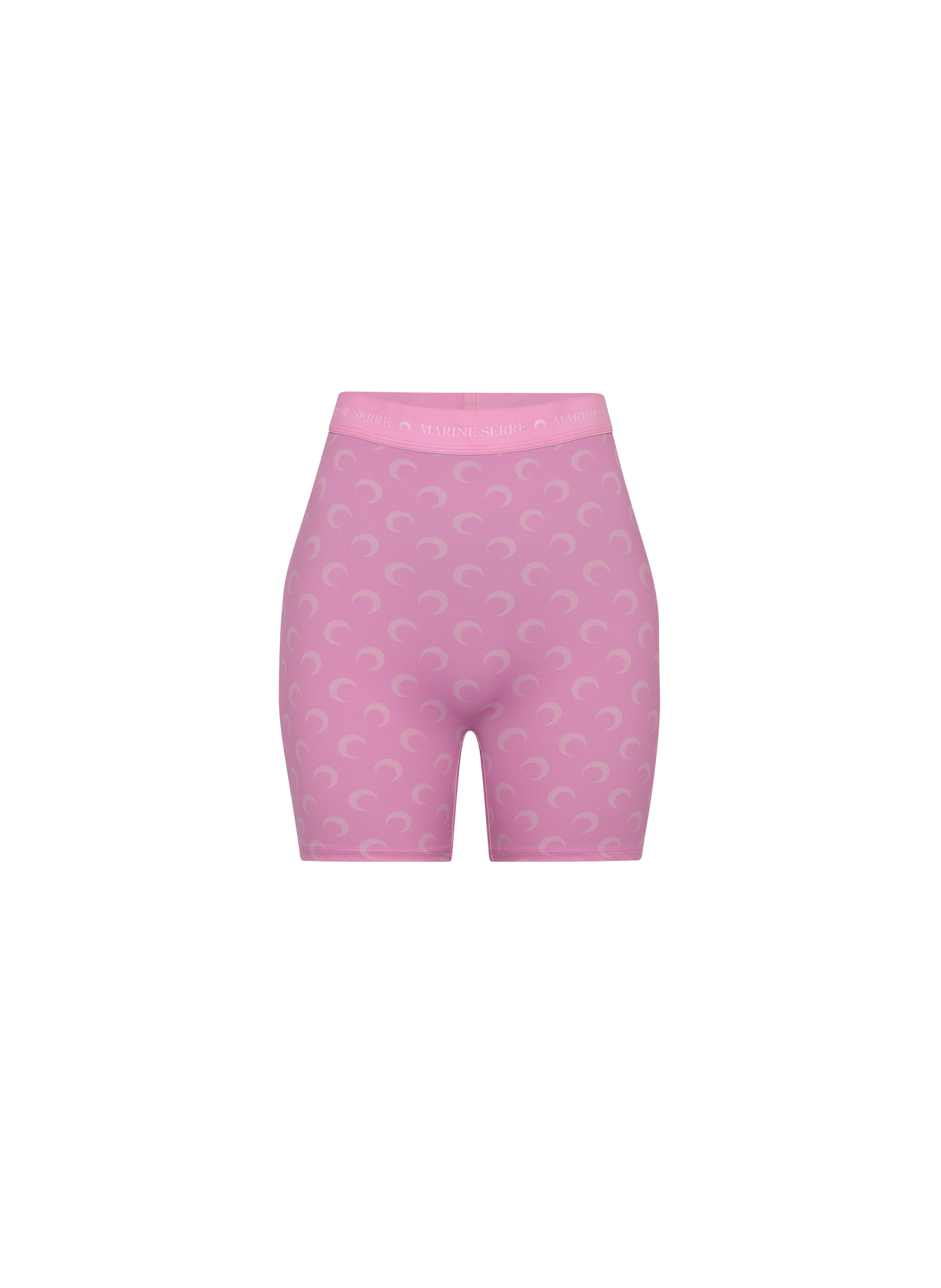 Short cycliste en jersey imprimé moon MARINE SERRE Rose