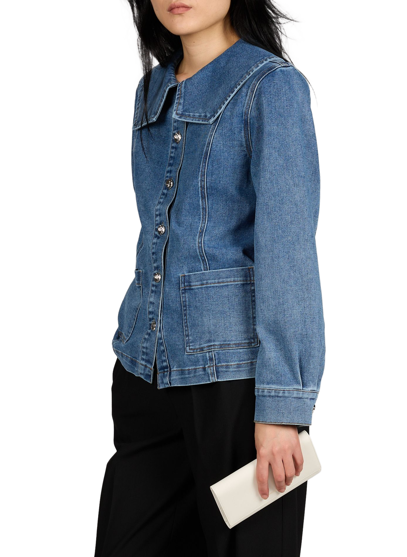 Large flap wallet in cowhide leather SAISON 1865 Beige