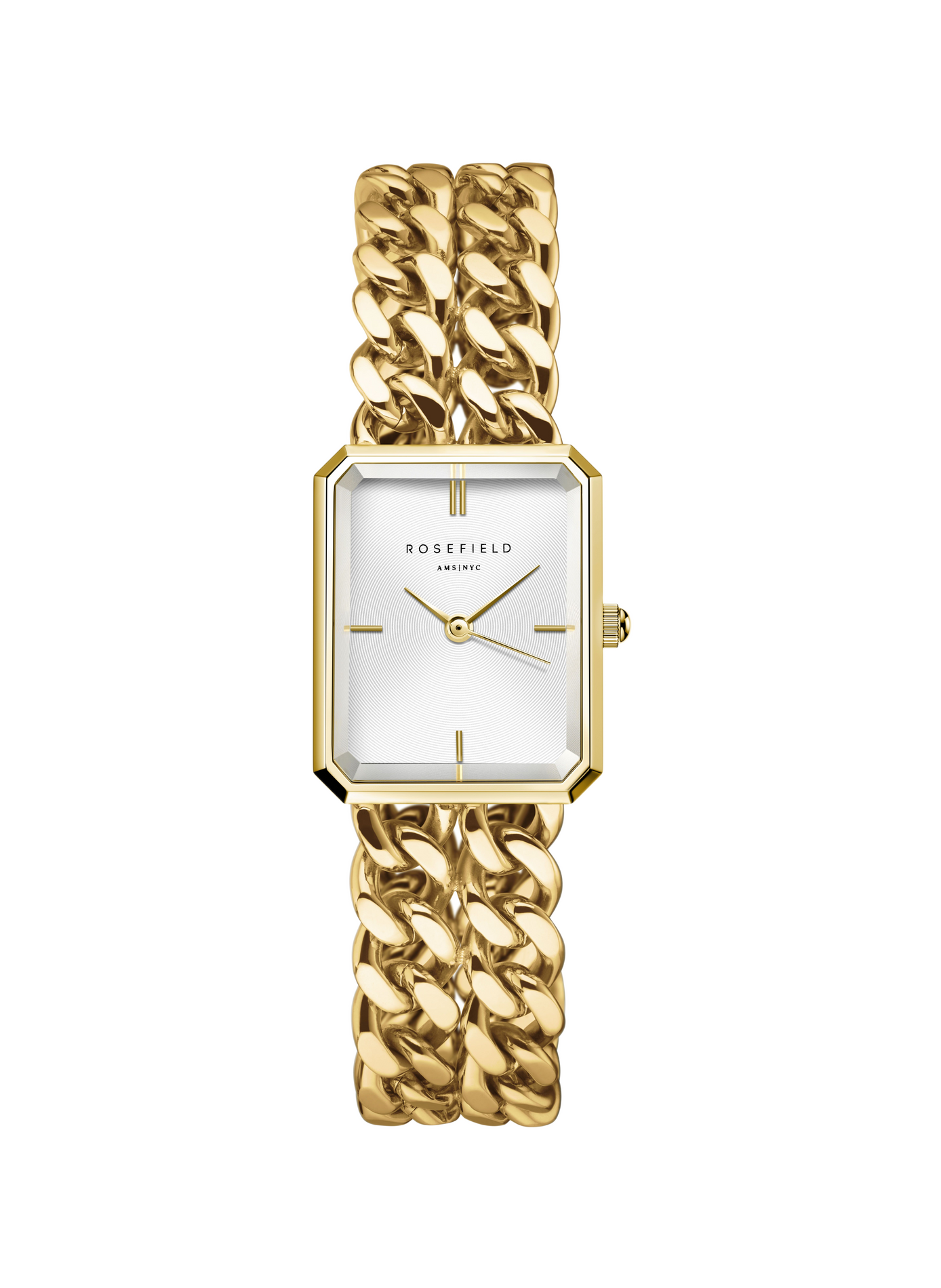 Montre analogique Studio Double Chain ROSEFIELD Blanc