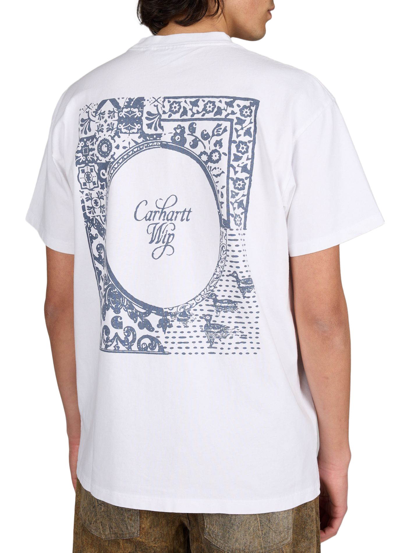 Biker-style cotton t-shirt CARHARTT WIP White