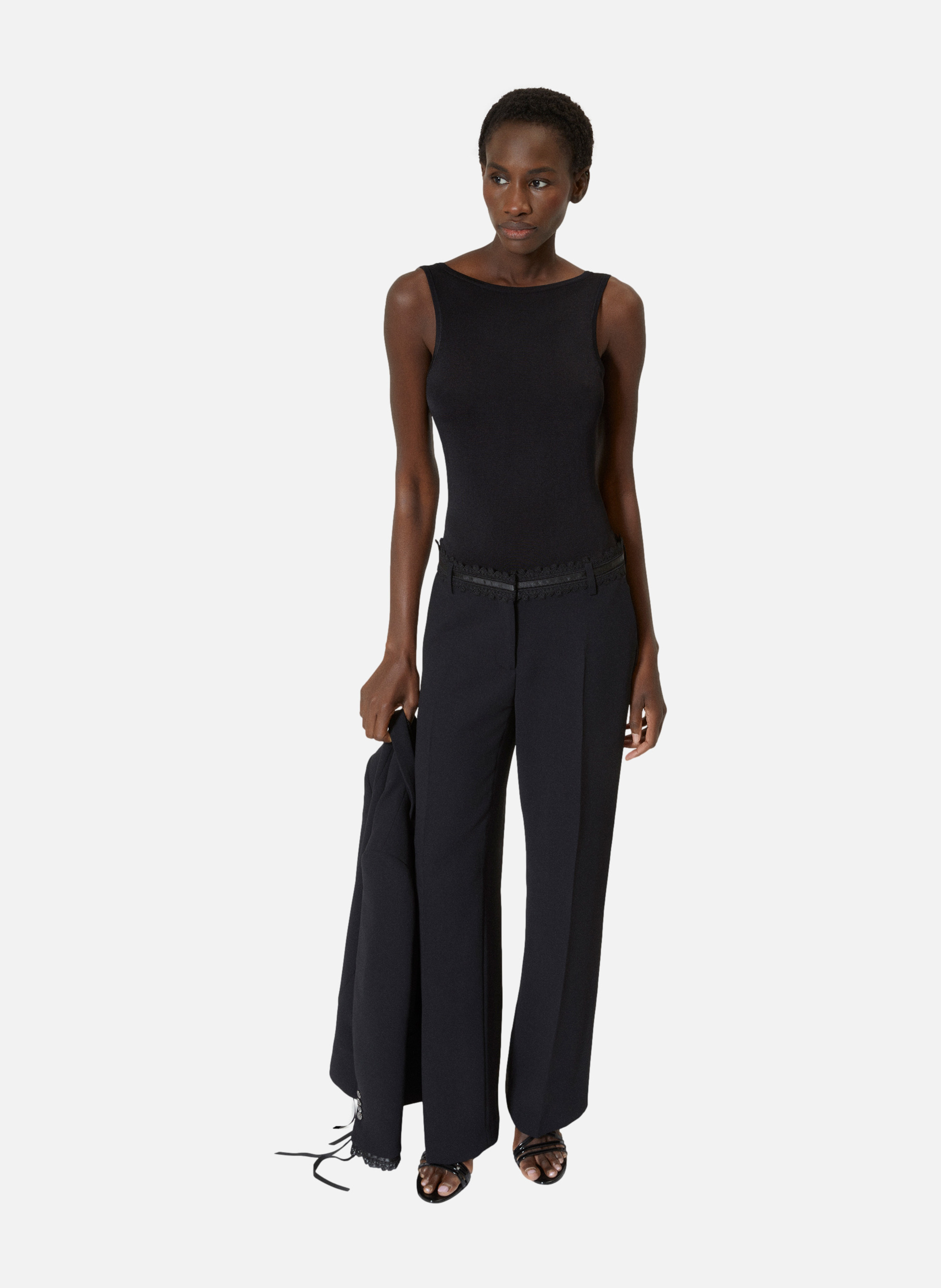 Pantalon tailleur large THE KOOPLES Noir