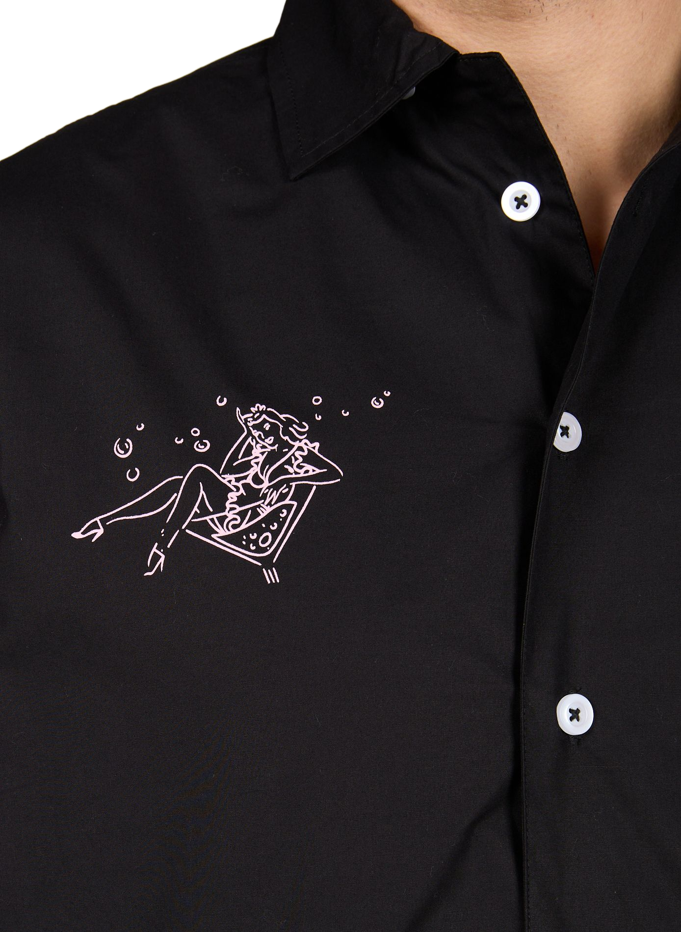 Grace patterned cotton shirt JACKER. Black