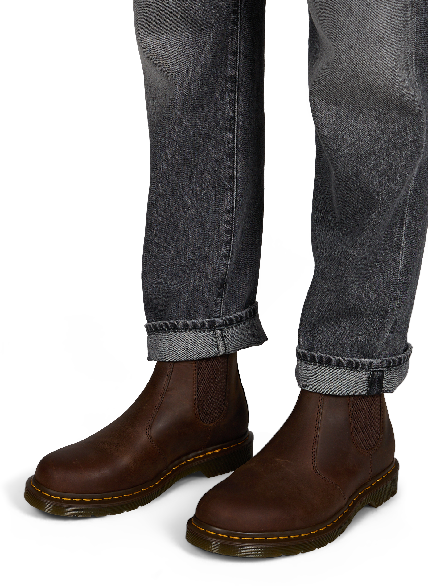 Chelsea boots 2976 en cuir mélangé DR. MARTENS Marron